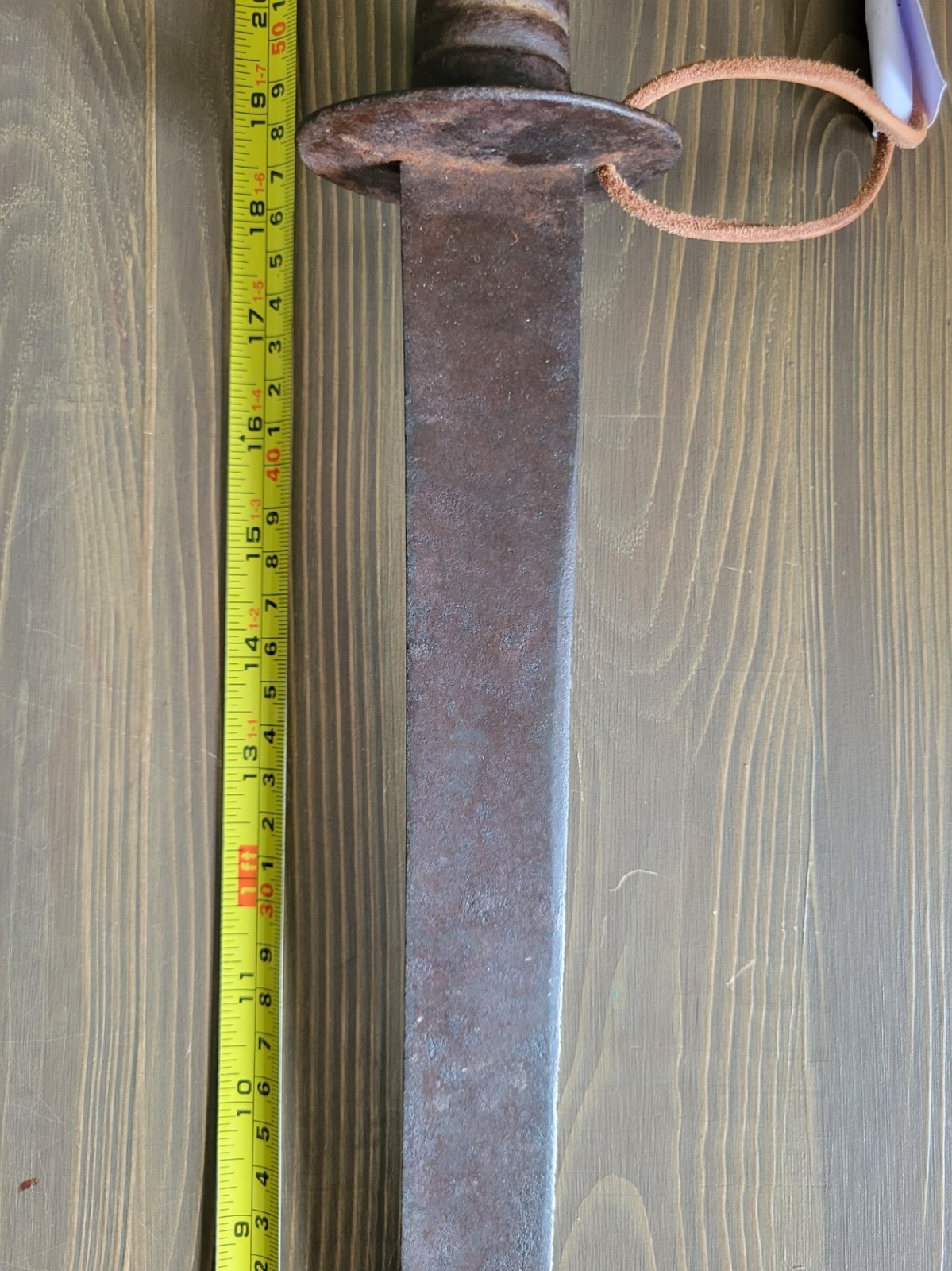 German All-Steel Short Sword Bowie Knife Used Free Shipping