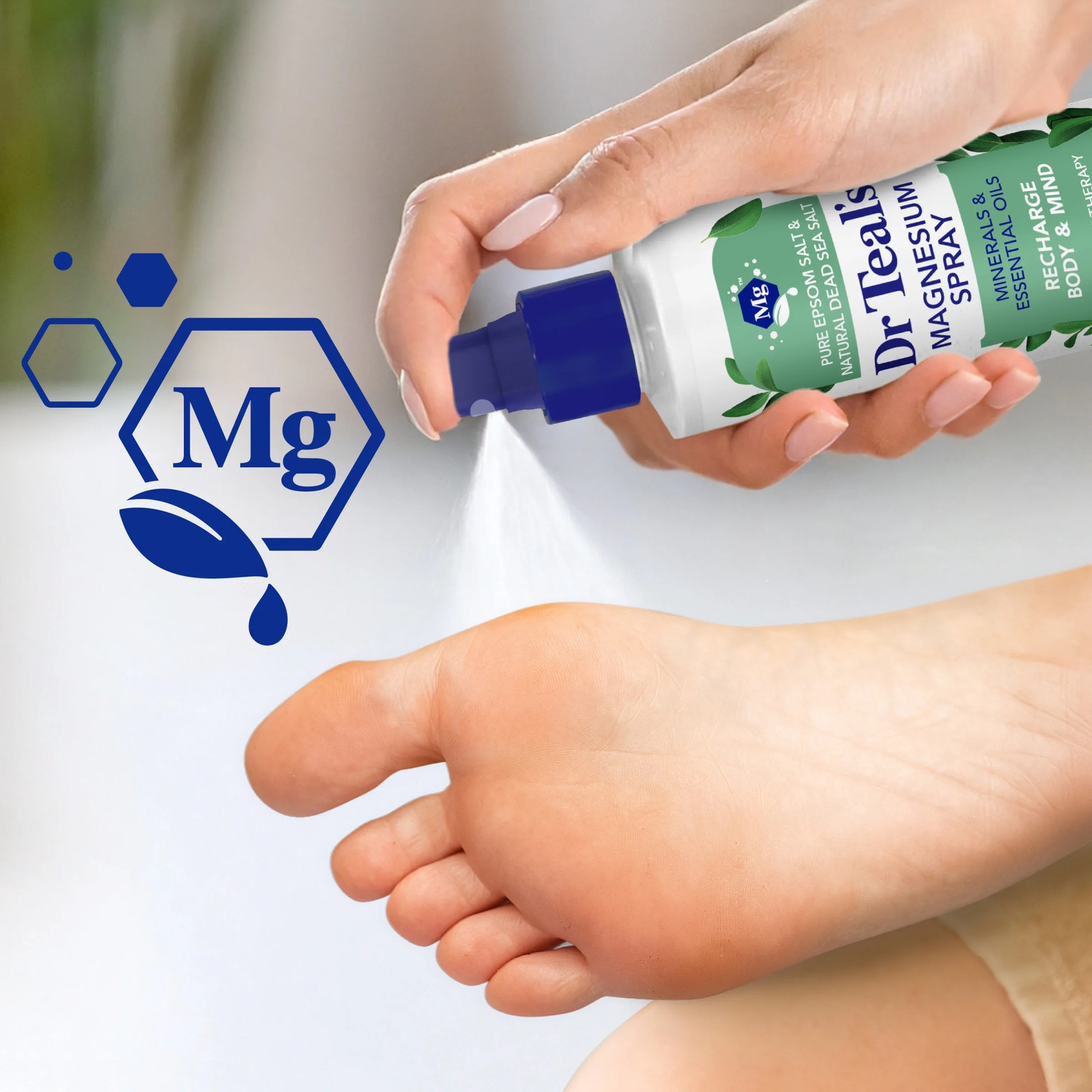 Dr Teal'S Relax & Relief Magnesium Spray with Eucalyptus & Spearmint Essential O