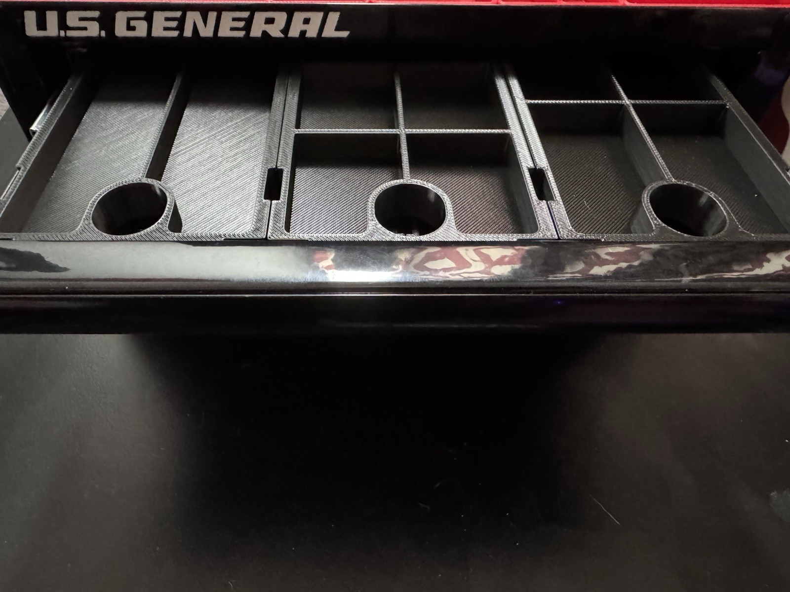 US General Harbor Freight Mini Toolbox Bins. 4 Top, 5 Middle, 4 Bottom. 13 Tota