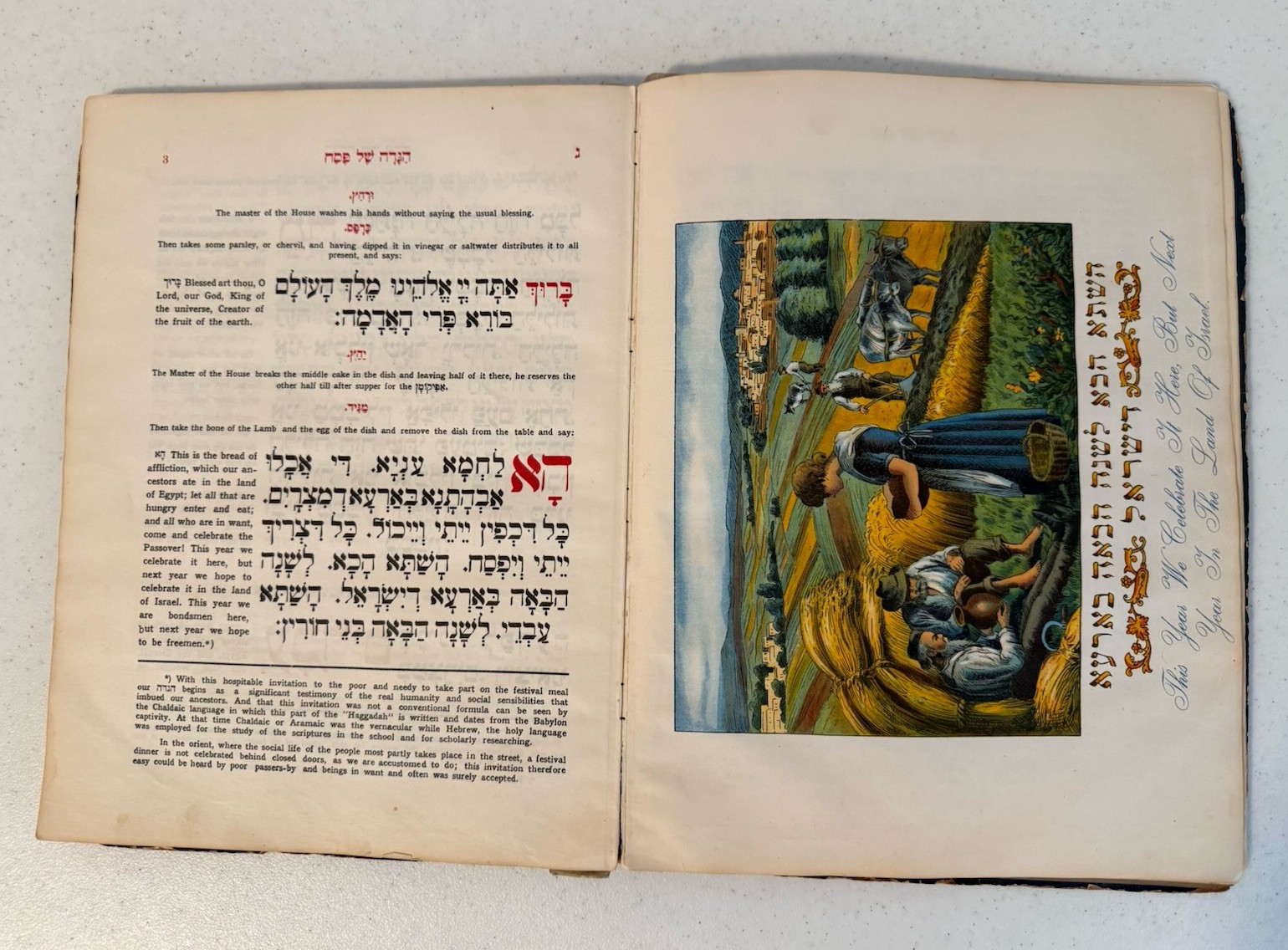 Chasam Sofer HAGGADAH PASSOVER Vienna WIEN 1928 JEWISH ART English RARE חתם סופר