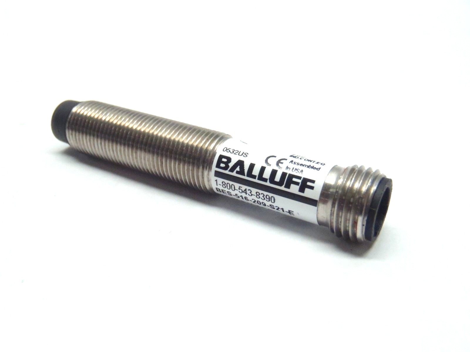 Balluff BES-516-209-S21-E Inductive Proximity Sensor PA 12 Surface 8mm Range N.O