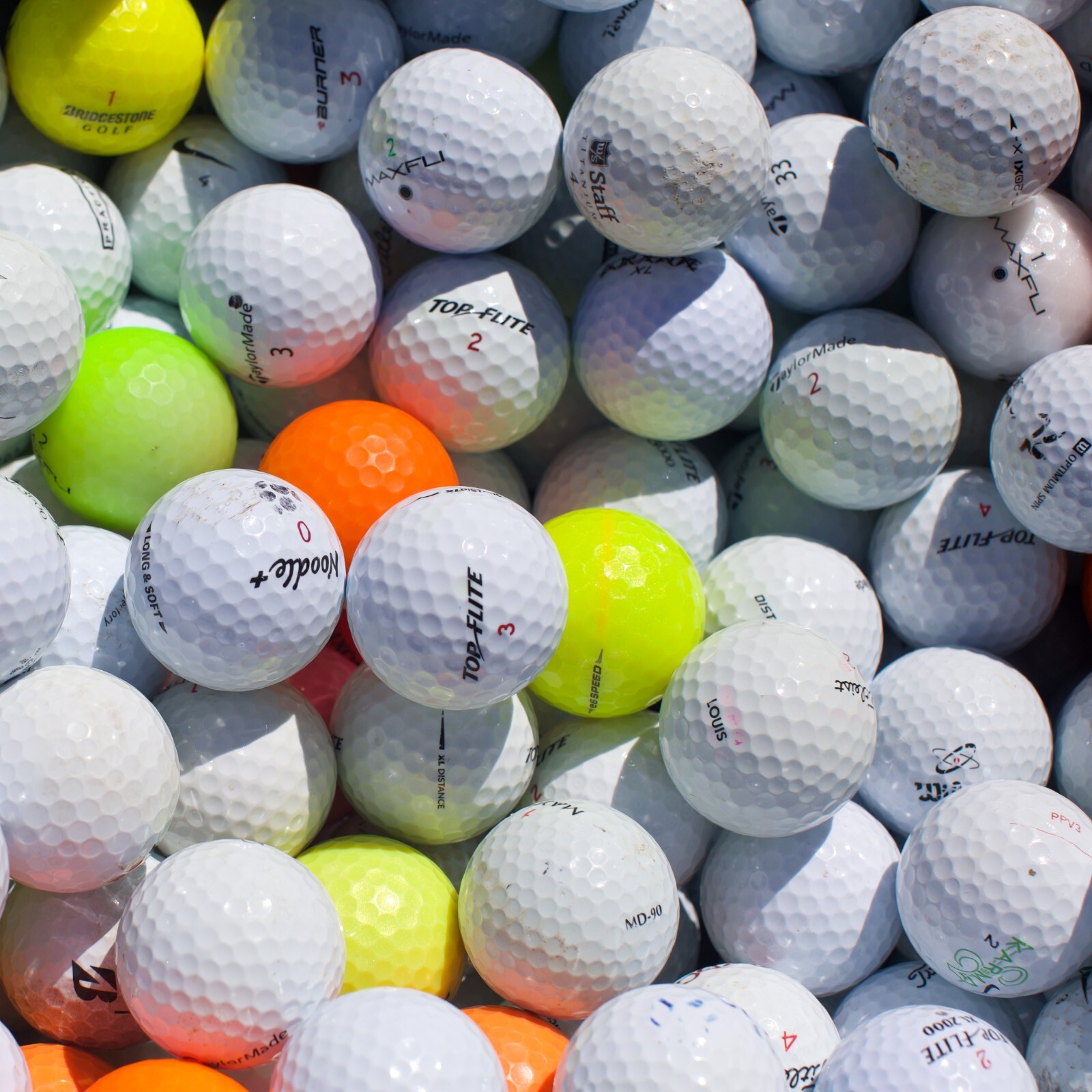 100 Hit-Away / Shag Golf Balls [ Assorted Brands ] - FREE SHIPPING