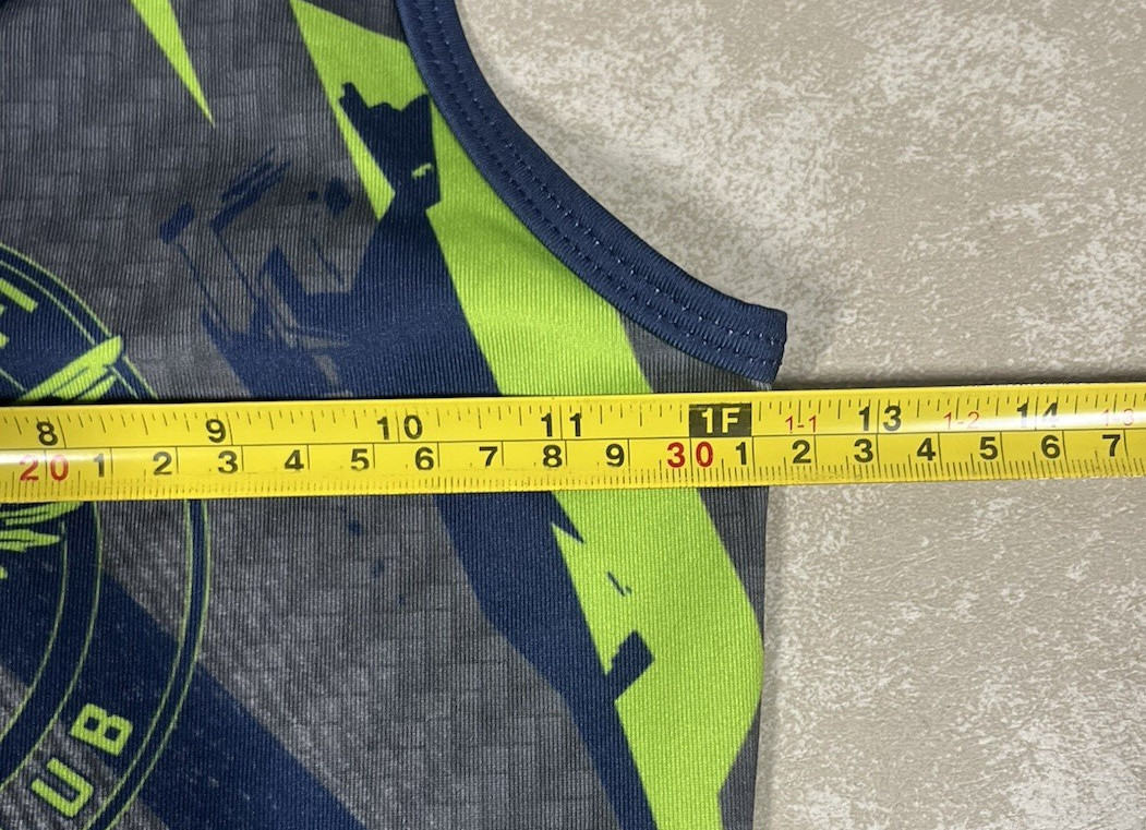 Rudis Rogue Wrestling Club Ohio Gray Navy Green Adult Singlet Size XXS 1212