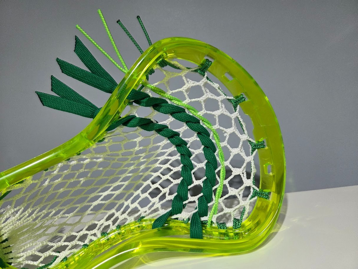 Attack Pocket: New ECD ION Lime Mid Low Kelly Green Lax Lacrosse Head HERO 4.0