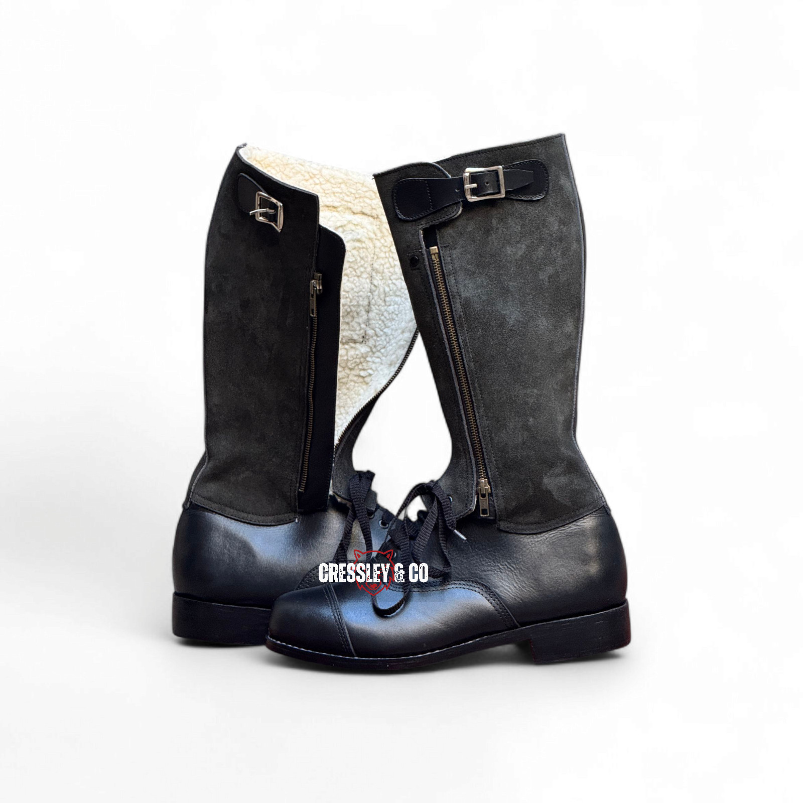 WW2 RAF 1943 Pattern Flying Boots – Reproduction by CressleyCo, Made To Size