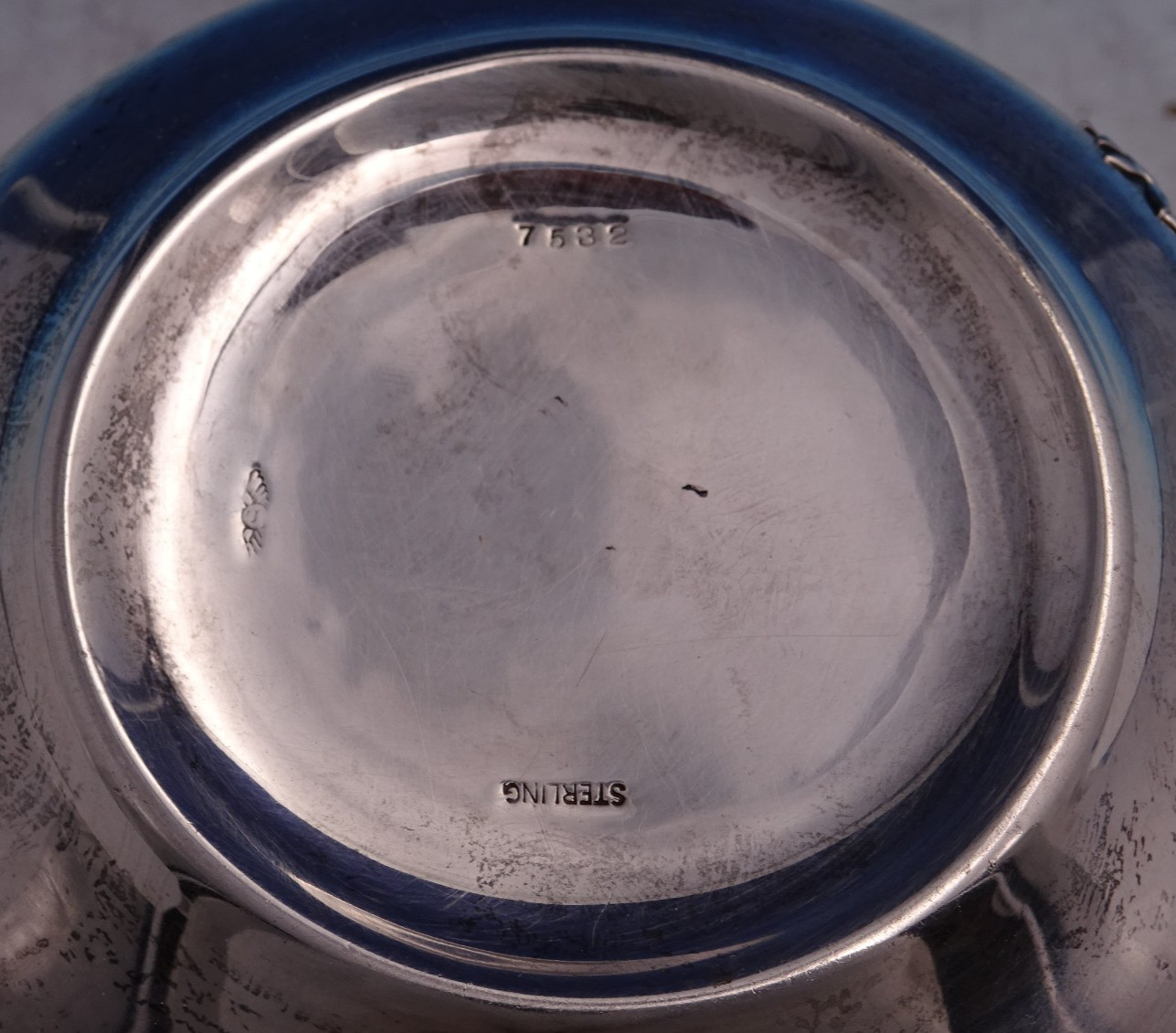 Napoleon by Shiebler Sterling Silver Master Nut Bowl with Beading #7532 (#8741)