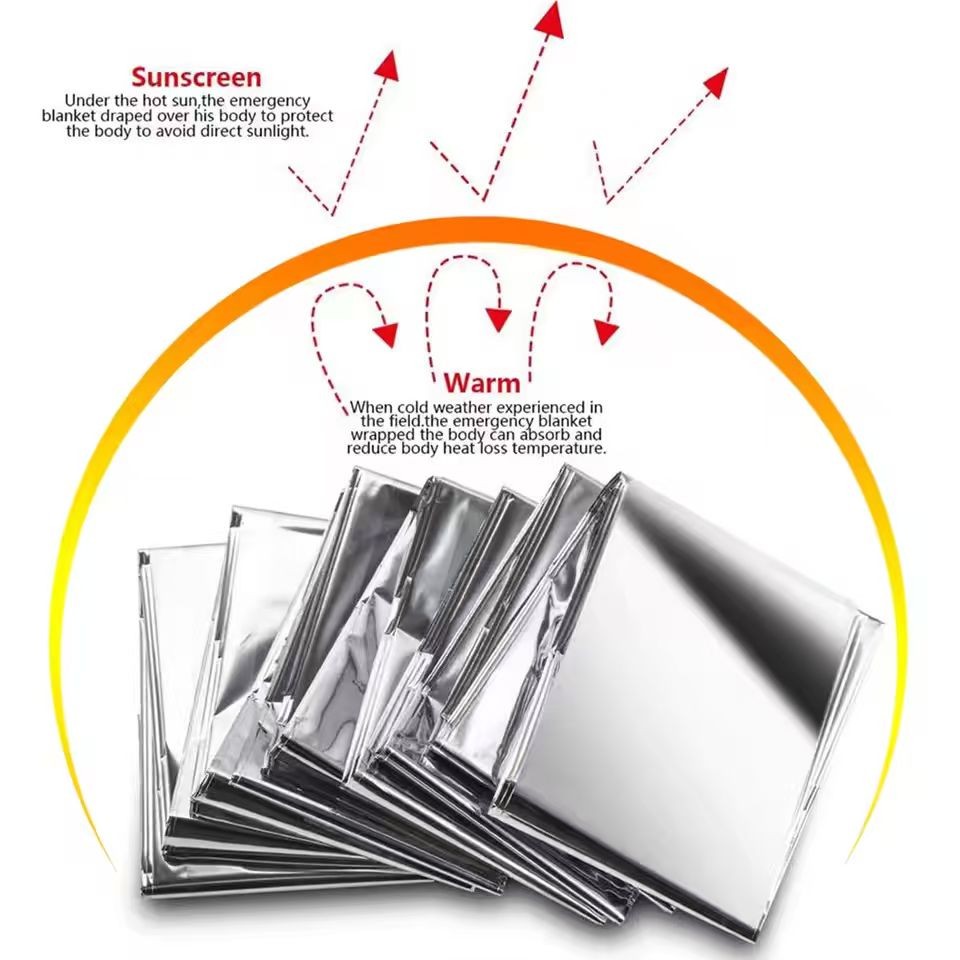 30/20/10 PACK Extra Large 82"x 52 Emergency Solar Mylar Blanket Survival Safety