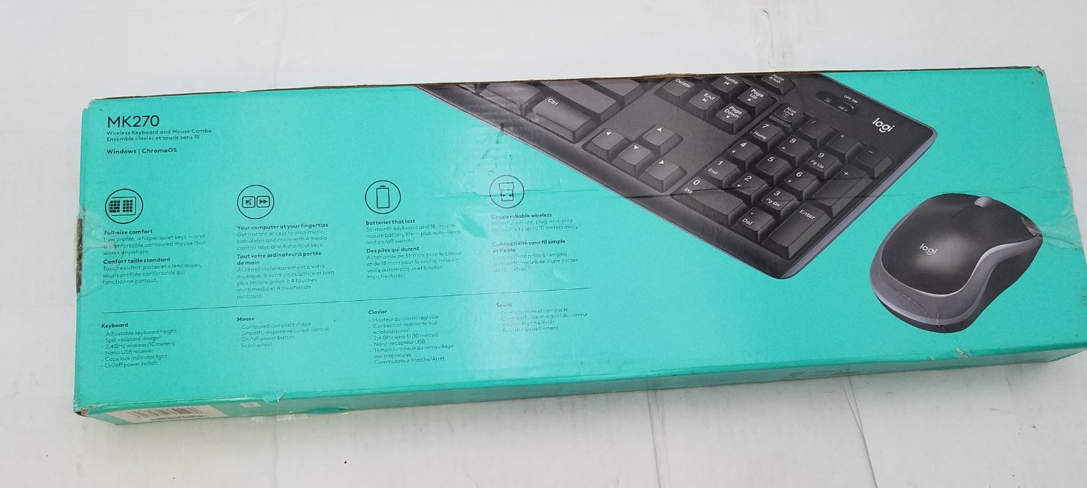 Logitech MK270 Wireless Keyboard&Mouse Combo (920-004536) 097855089816