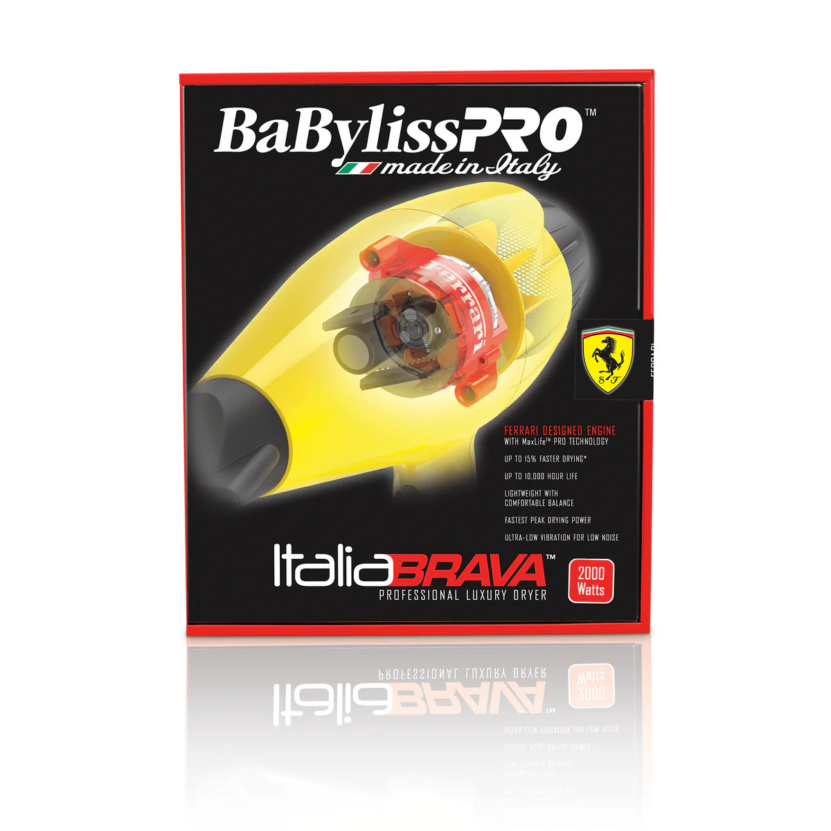 BRAND NEW! STILL SEALED! BaByliss  BABFB1  Italia Brava Hair Dryer Yellow