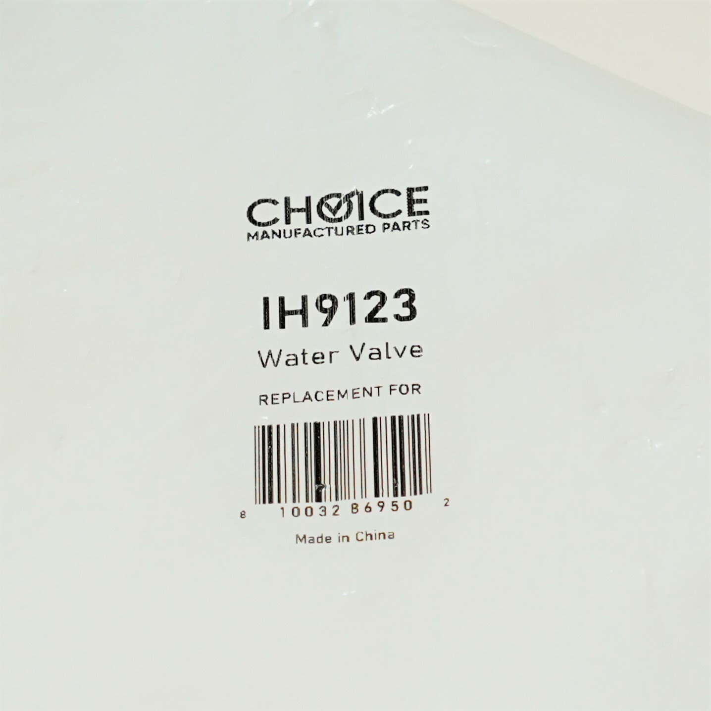 000009123 Ice Machine Water Valve for Manitowoc Choice Part IH9123