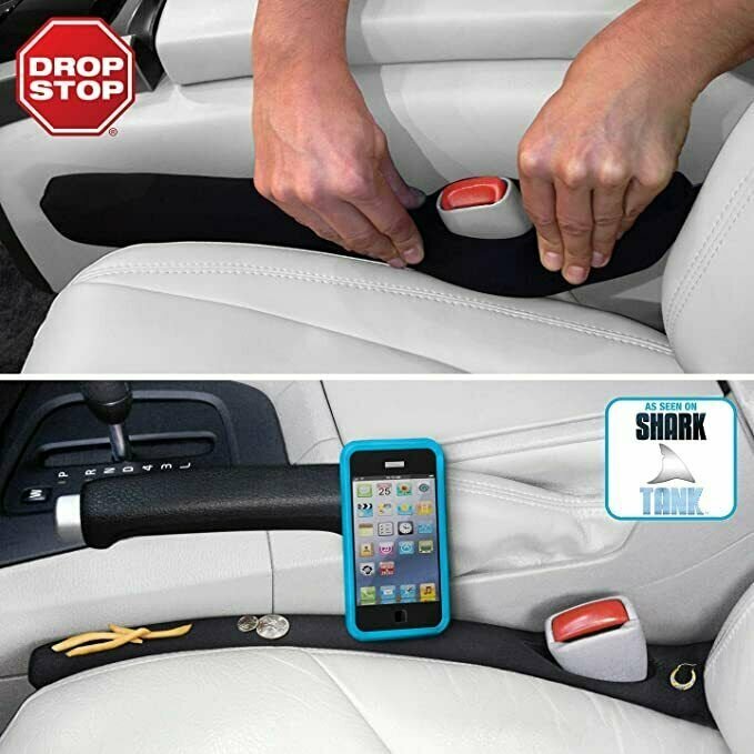 Drop Stop - The Original Patented Car Seat Gap Filler (Shark Tank) - Set of 2