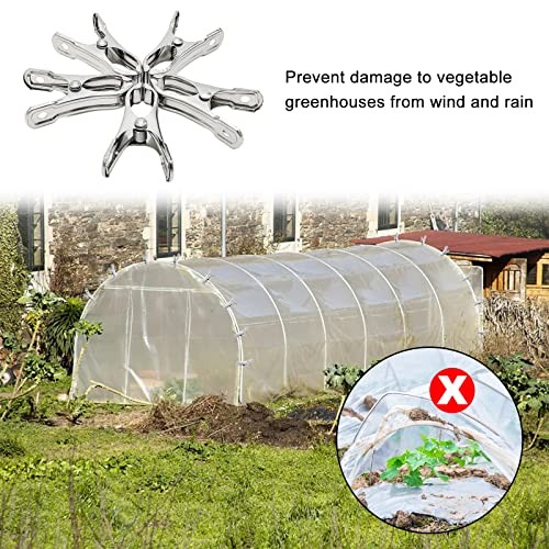 40PCS Greenhouse Clips-Garden Clips-Greenhouse Clamps Film Row Cover Netting