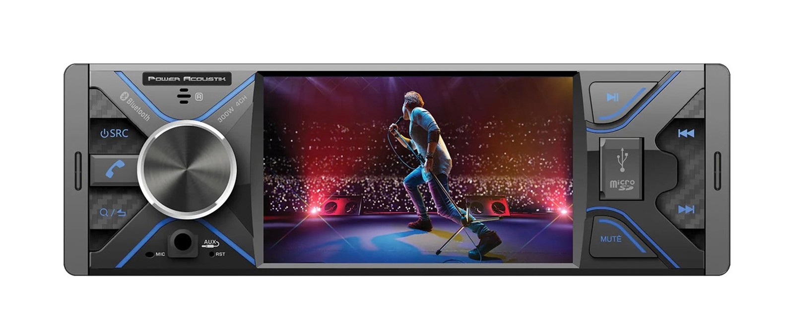 Power Acoustik PML-43HB 2-Din Digital Media Car Stereo Receiver w/ Bluetooth