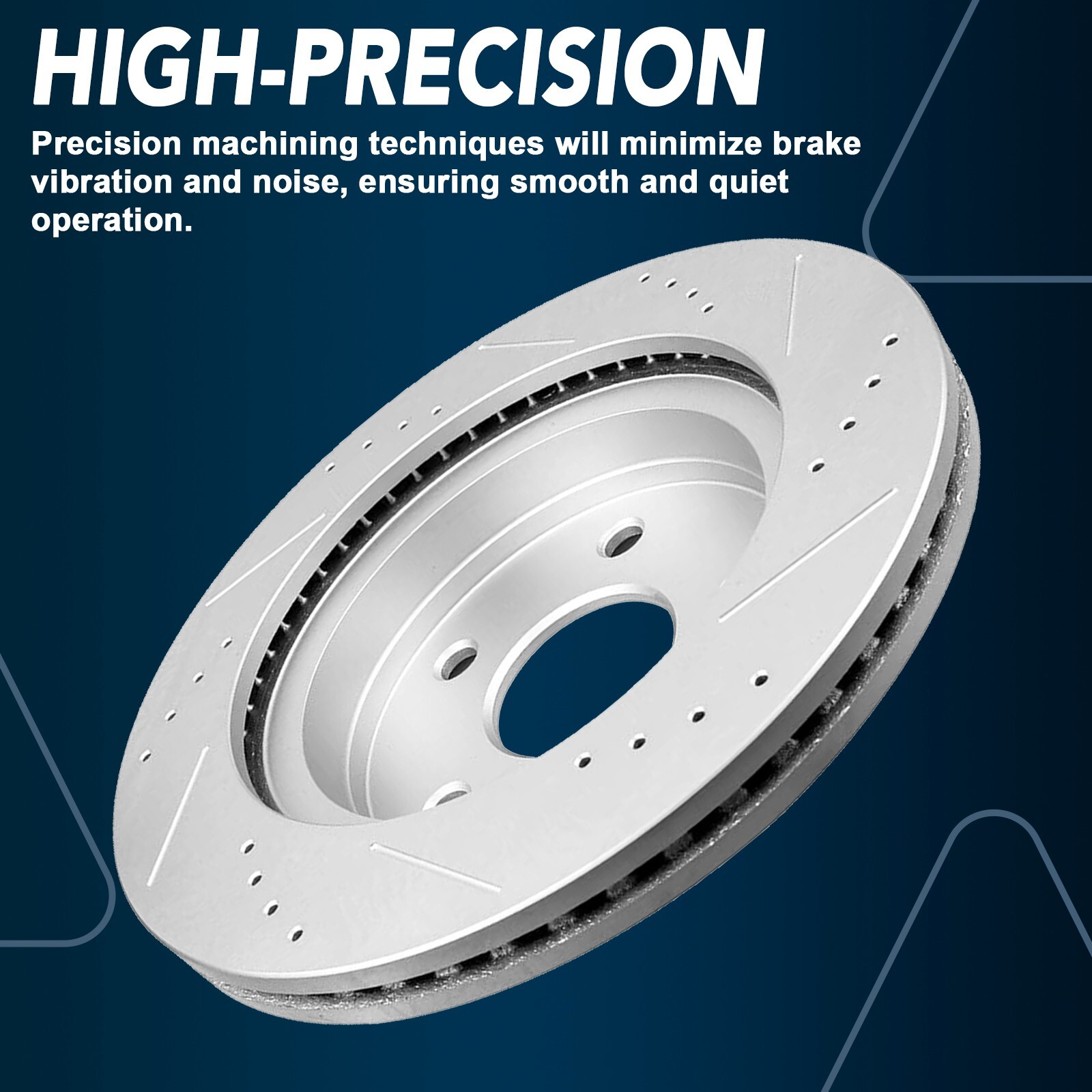 Front & Rear Drilled Disc Brakes Rotors for Dodge Durango Ram 1500 Aspen