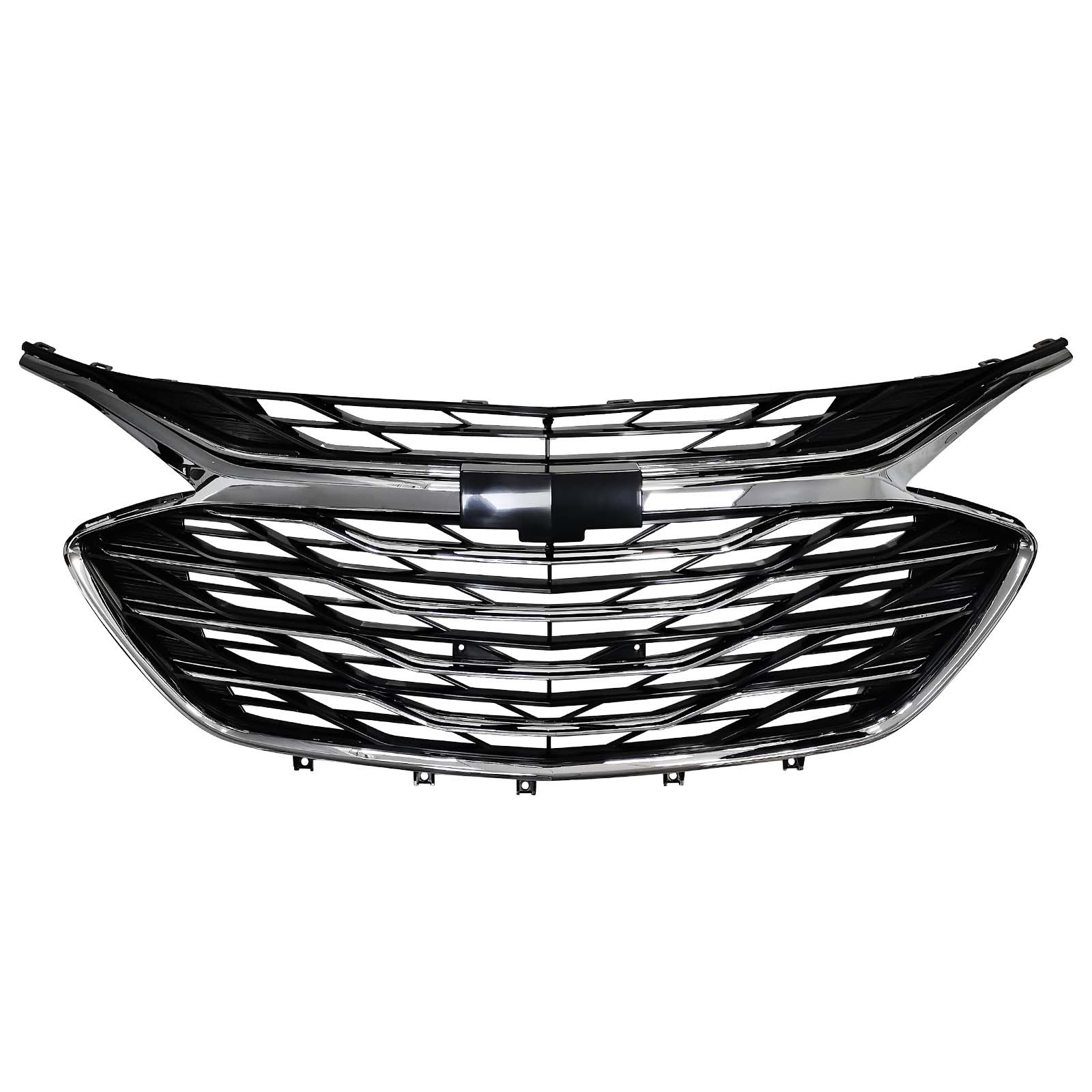 3PCS For 2019-2024 Chevrolet Malibu Chrome Front Upper Lower Grille LSGRCV008B