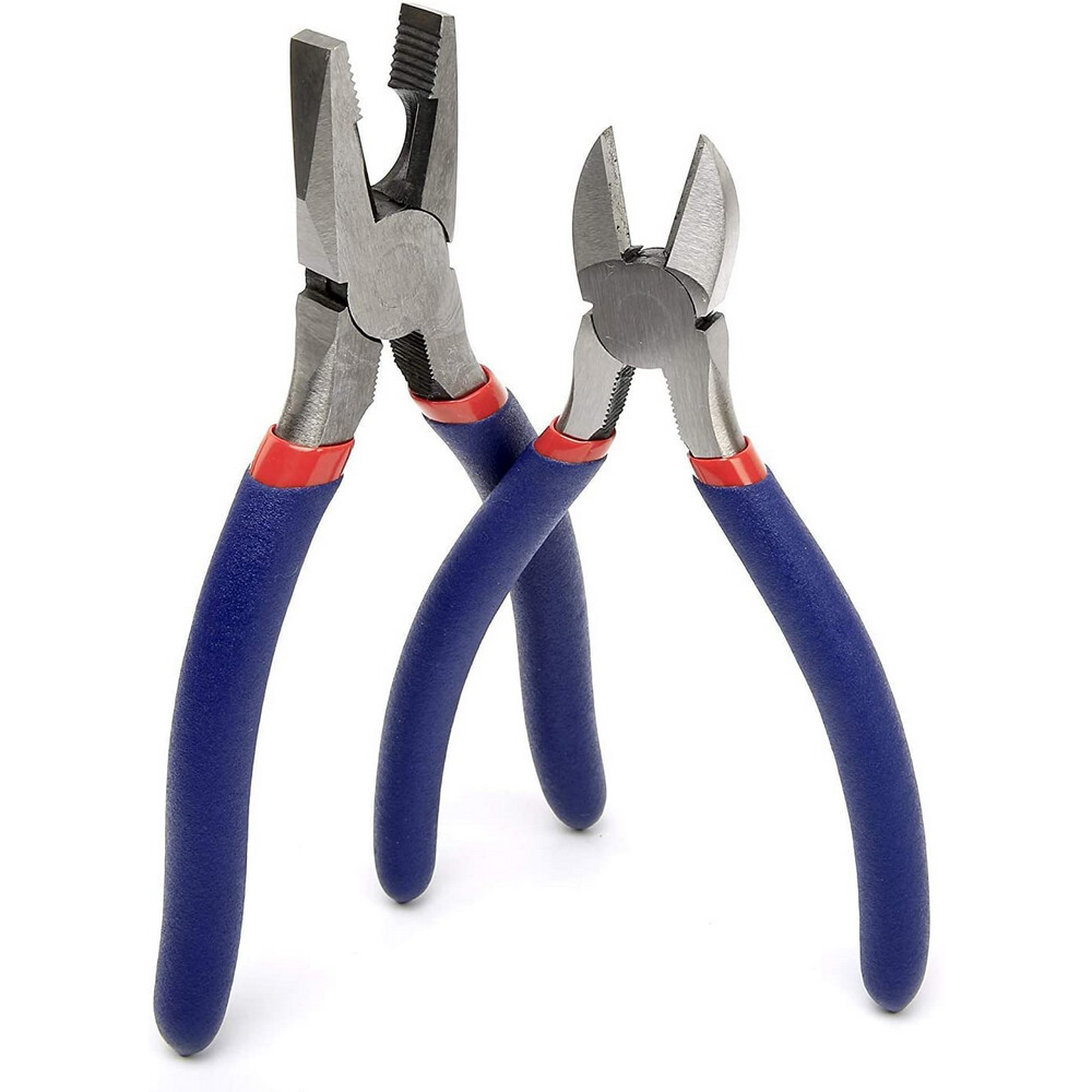 WORKPRO 7PC Pliers Set (8-inch Groove Joint Pliers 6-inch Long Nose Carbon Steel