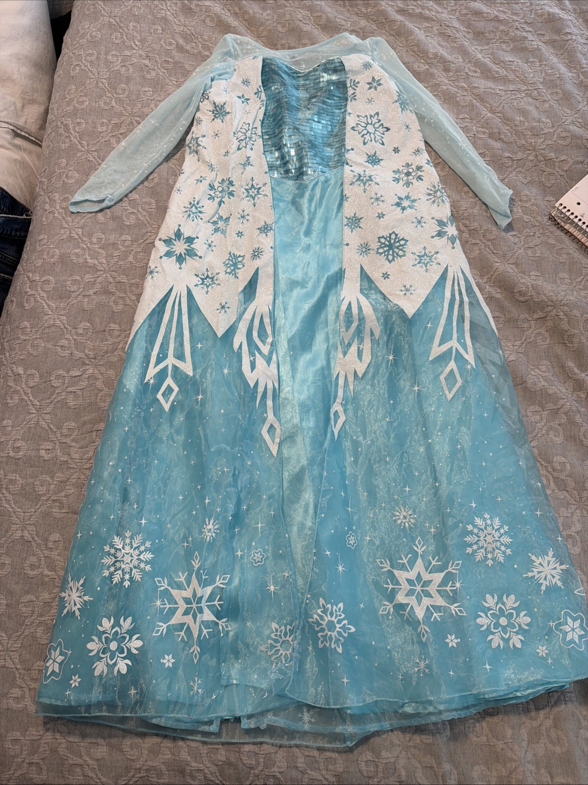 Disney's Frozen Elsa Snow Queen Gown Classic Girls Costume, Medium/7-8