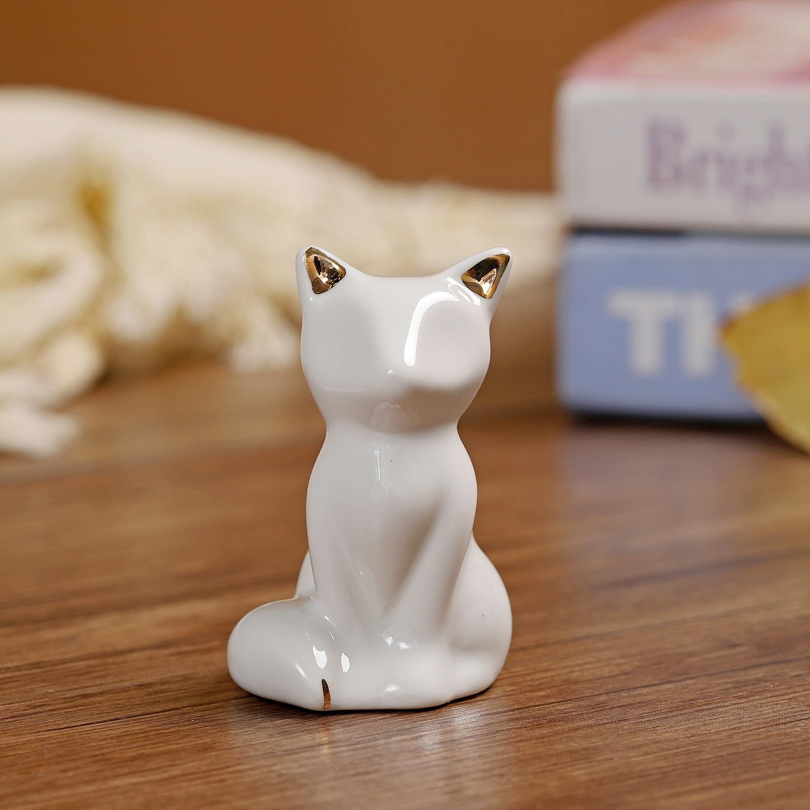 2Pcs Toilet Bolt Covers Decorative, Ceramic Screw Cover Caps, White