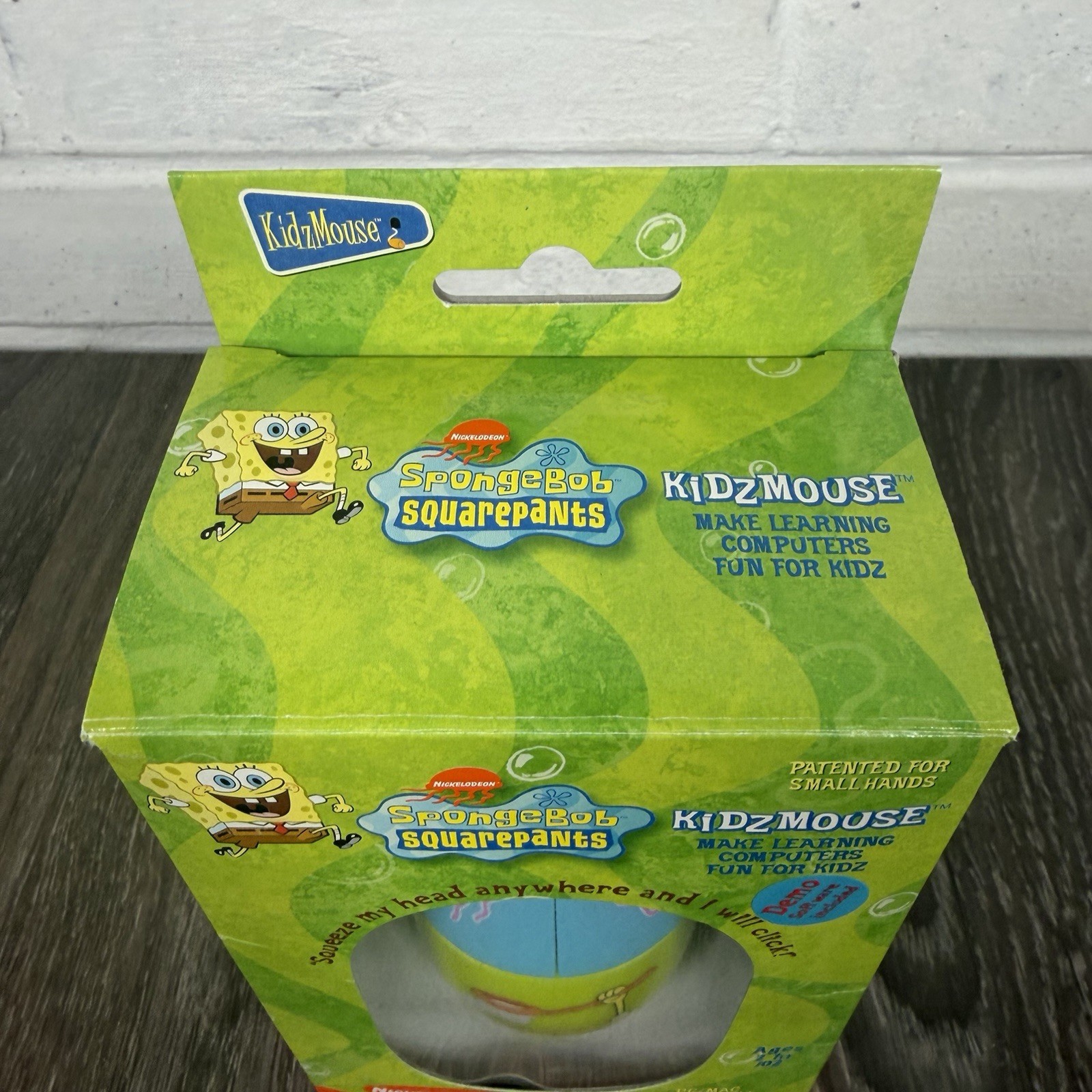 Spongebob Squarepants Kidzmouse Computer Wired Ball Mouse Nickelodeon 2002 VTG