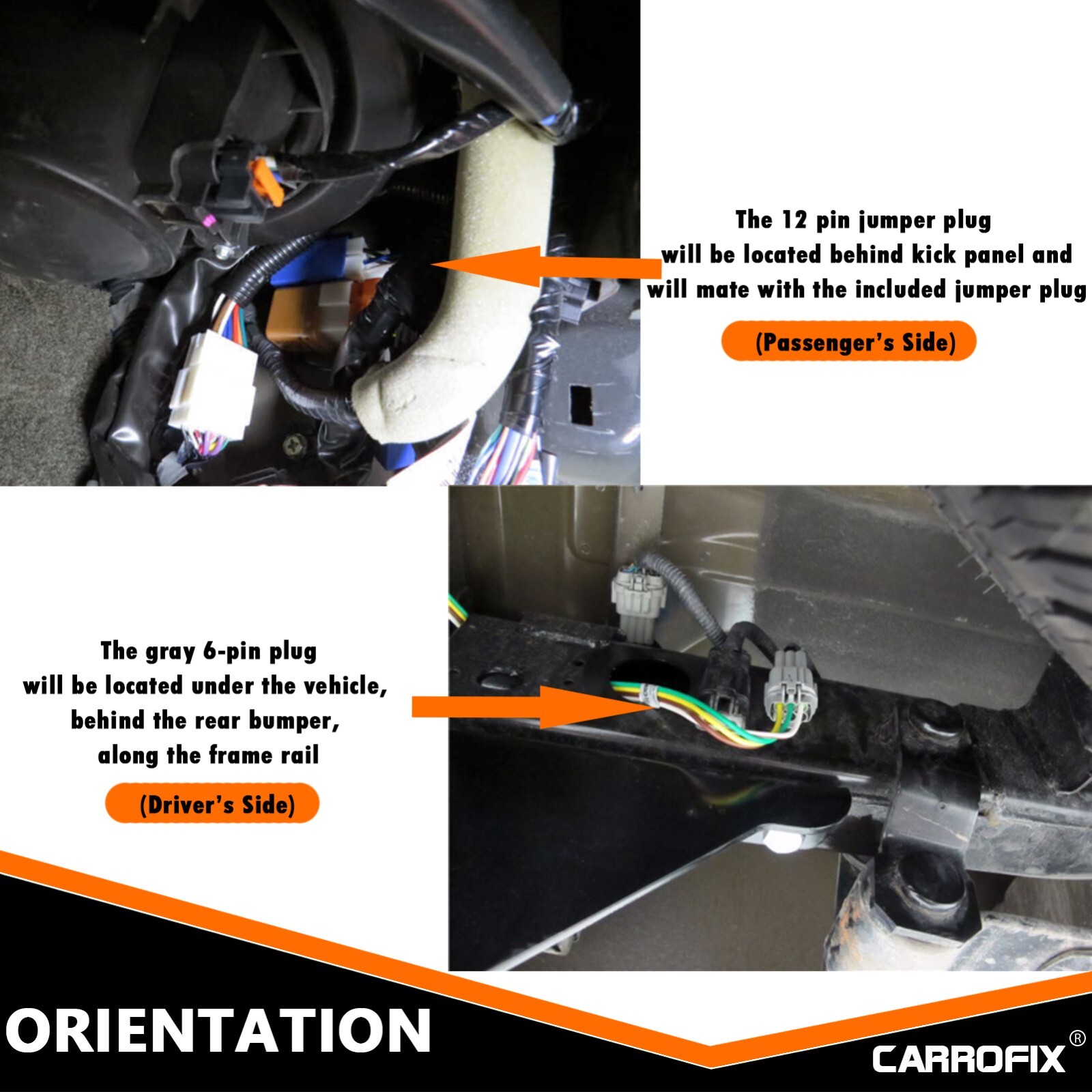 T-Connector 4 Way Flat Trailer Wiring Harness Fits for 2005-2023 Nissan Frontier
