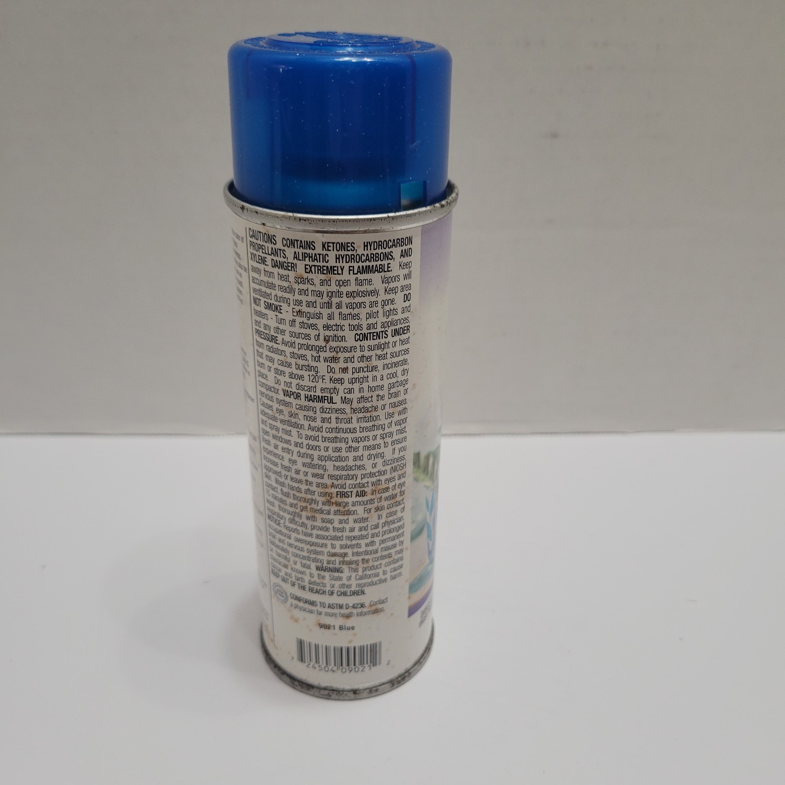 New Krylon Stained Glass 9021 Blue Spray Paint 6 oz Full Spray Can
