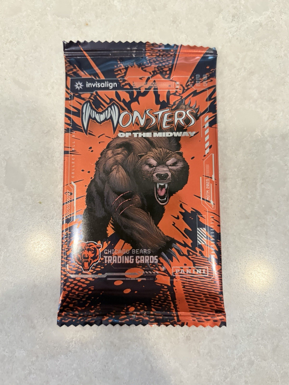 2025 Chicago Bears Monsters Of The Midway Unopened Trading Card Pack - Panini