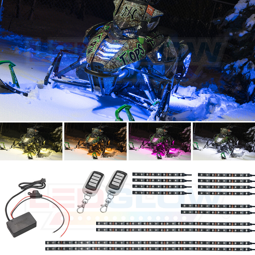 LEDGlow Advanced Million Color LED Snowmobile Accent Neon Underglow Light Kit