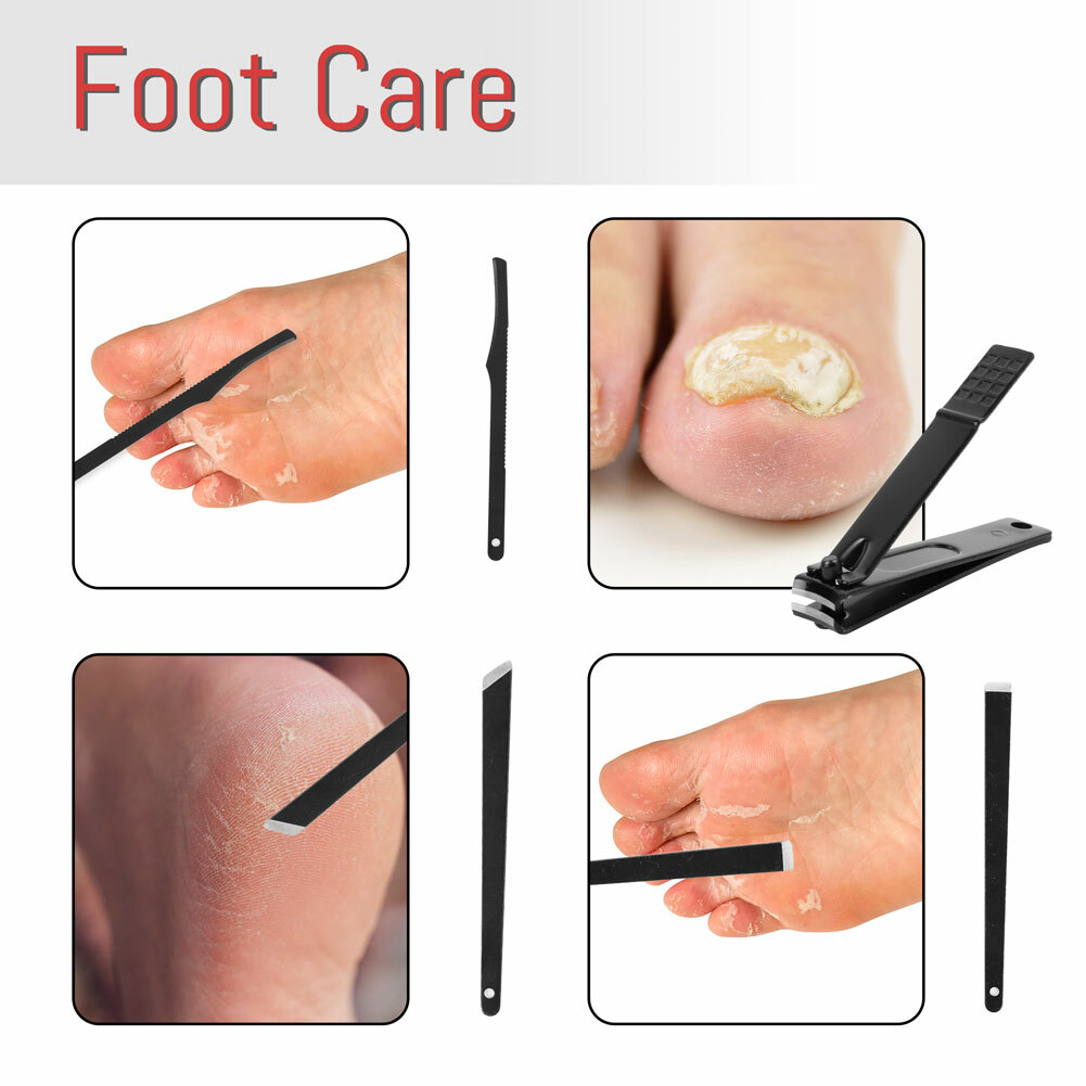 New Manicure Pedicure Set Finger Toe Nail Clippers Scissors Grooming Kit