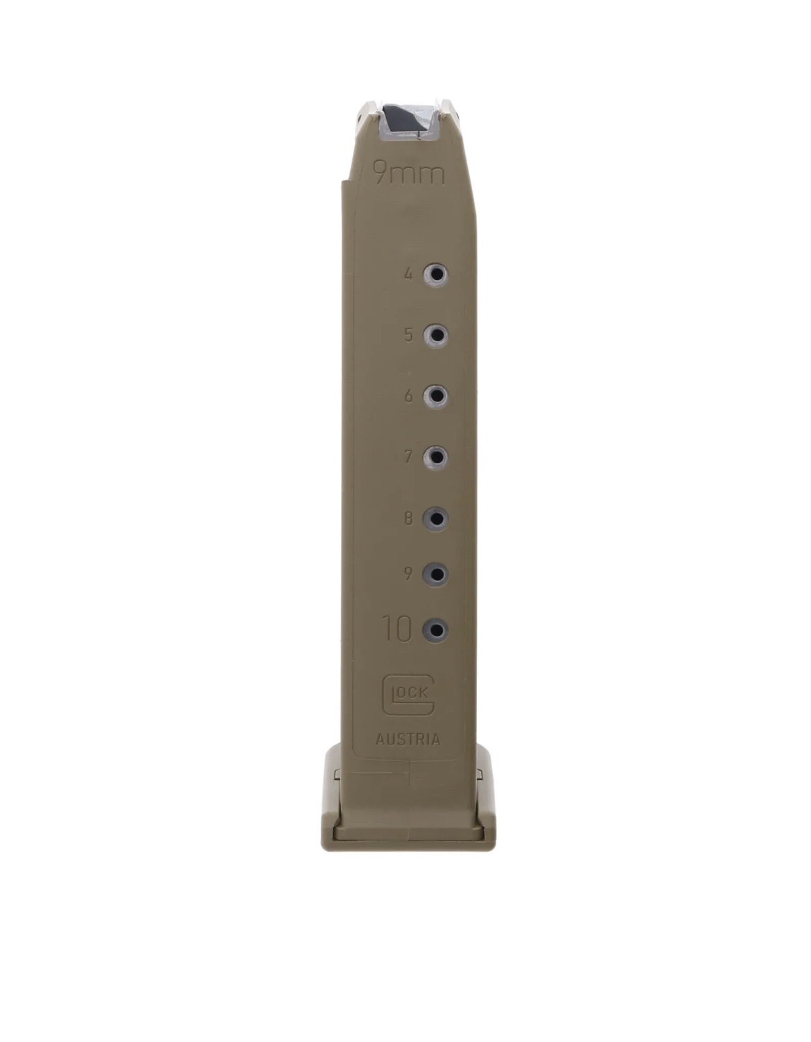 NIB Glock OEM 19X 9mm 10-Round Factory Magazine Coyote 47779