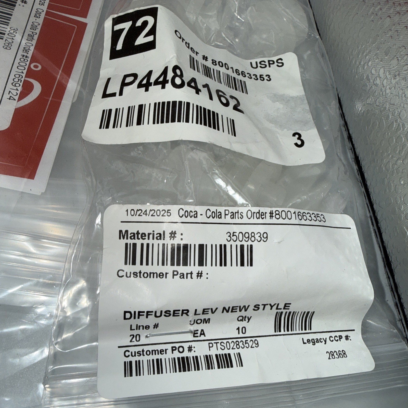 Large Coca-Cola Replacement Components /Parts