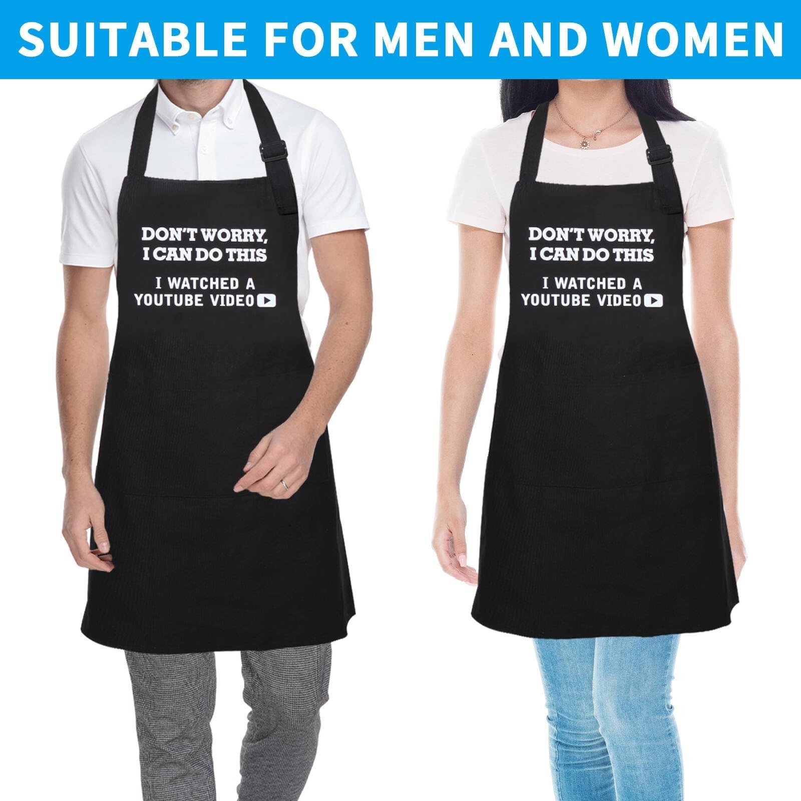 Funny Aprons for Men Customized Funny Gifts for Men, Cooking Grilling BBQ Che...