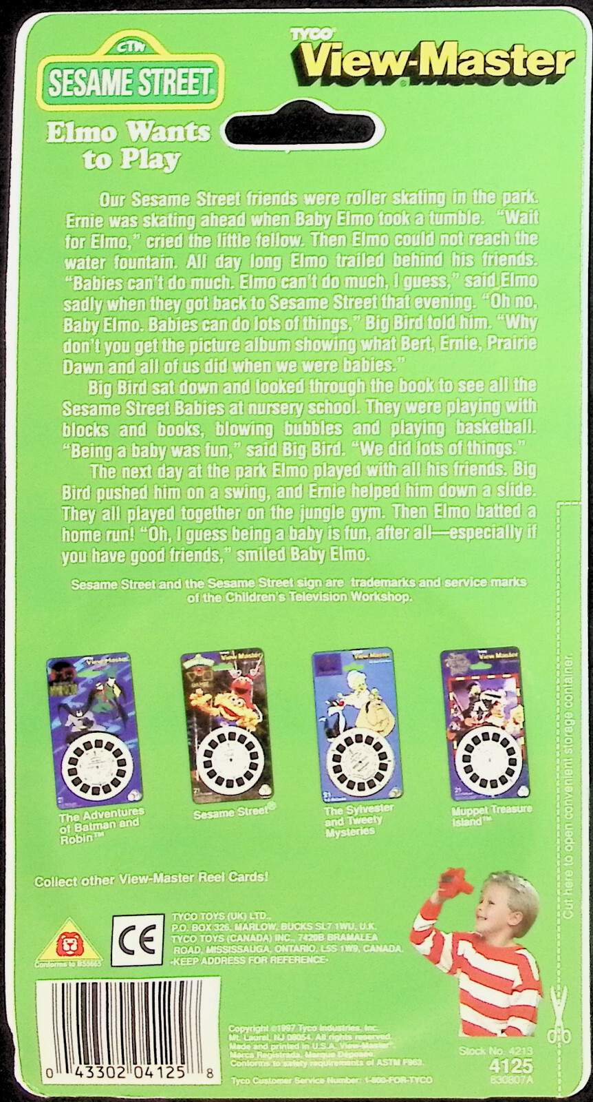 Elmo Wants To Play - Sesame Street 3D View-Master 3 Reel Set SEALED