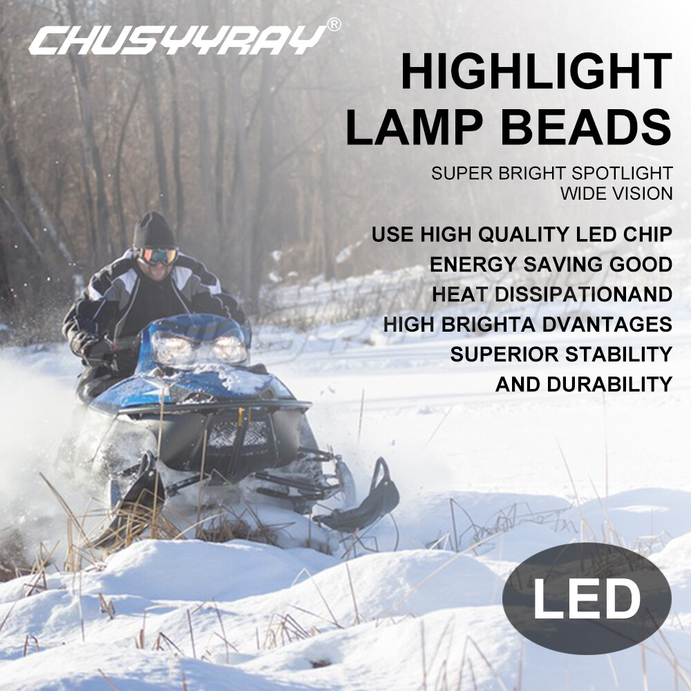 2PCS For Ski-Doo 2002-2017 Summit 800R Snowmobile H4 LED Light bulbs