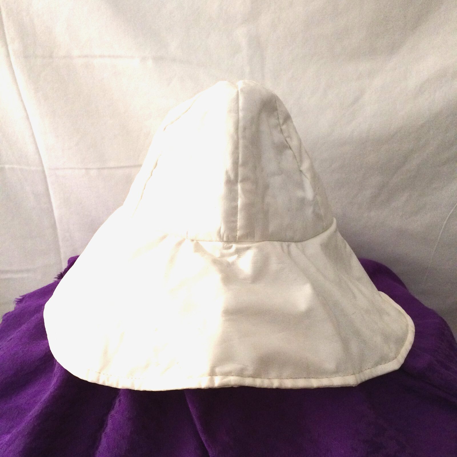 Vintage 1960s White Rain Hat Morton Salt Girl style