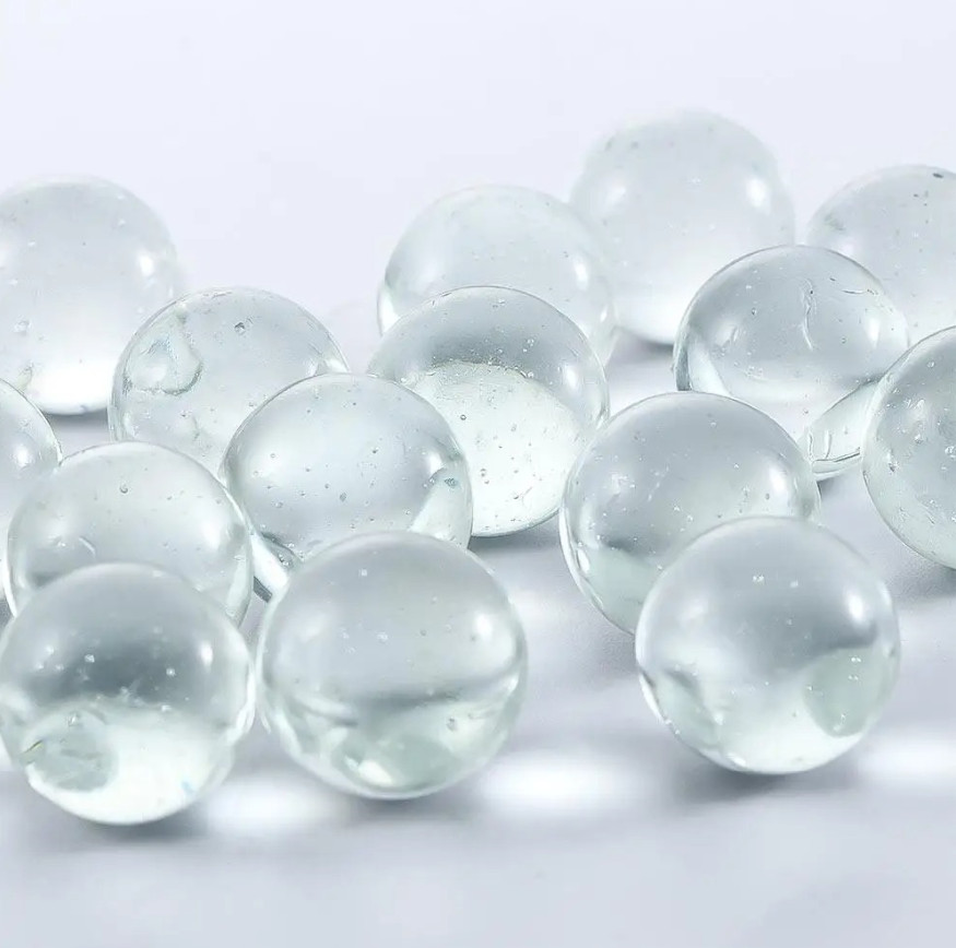 20pcs Transparent Solid Glass Marbles 10/14/16mm Slingshot & Games - NEW