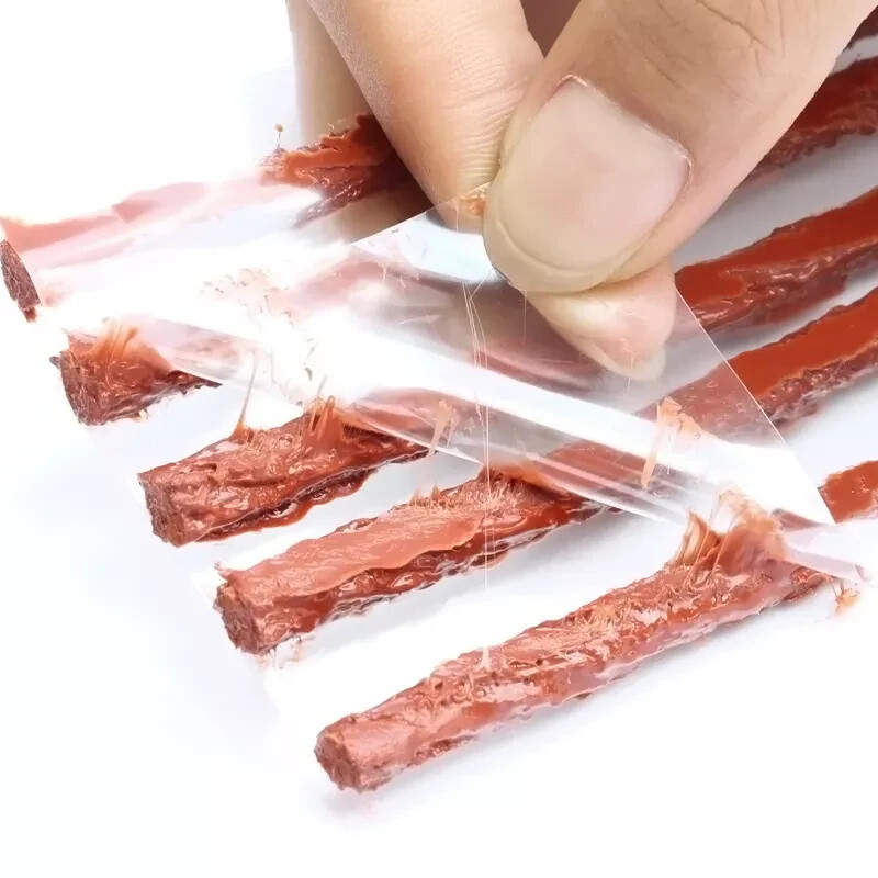 Bicycle Tire Repair Tool Emergency Plug Kit Tubeless Portable Flat Fix Container