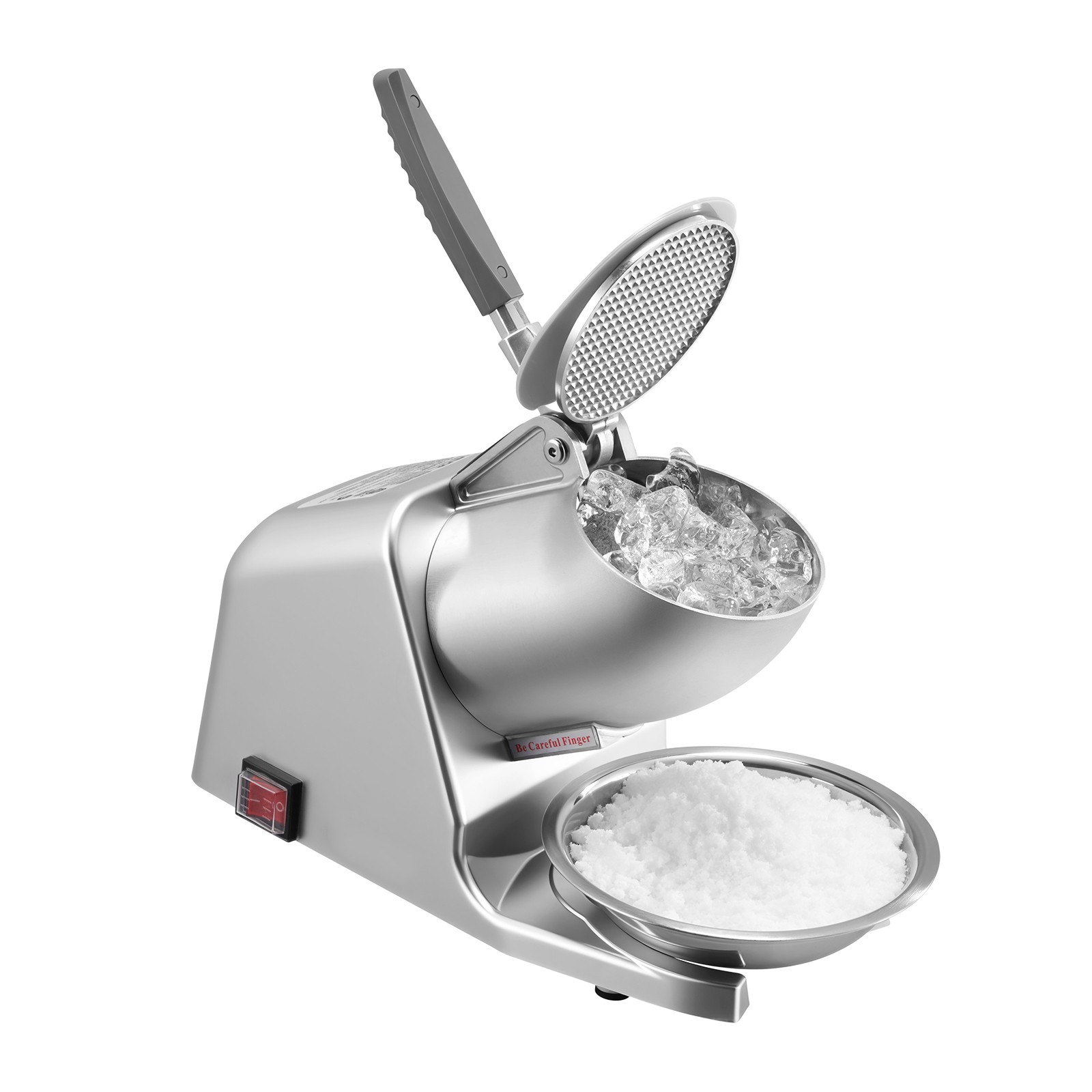 Uimoso Electric Ice Crusher Machine 143LBS/H for Shaved Ice and Snow Cones