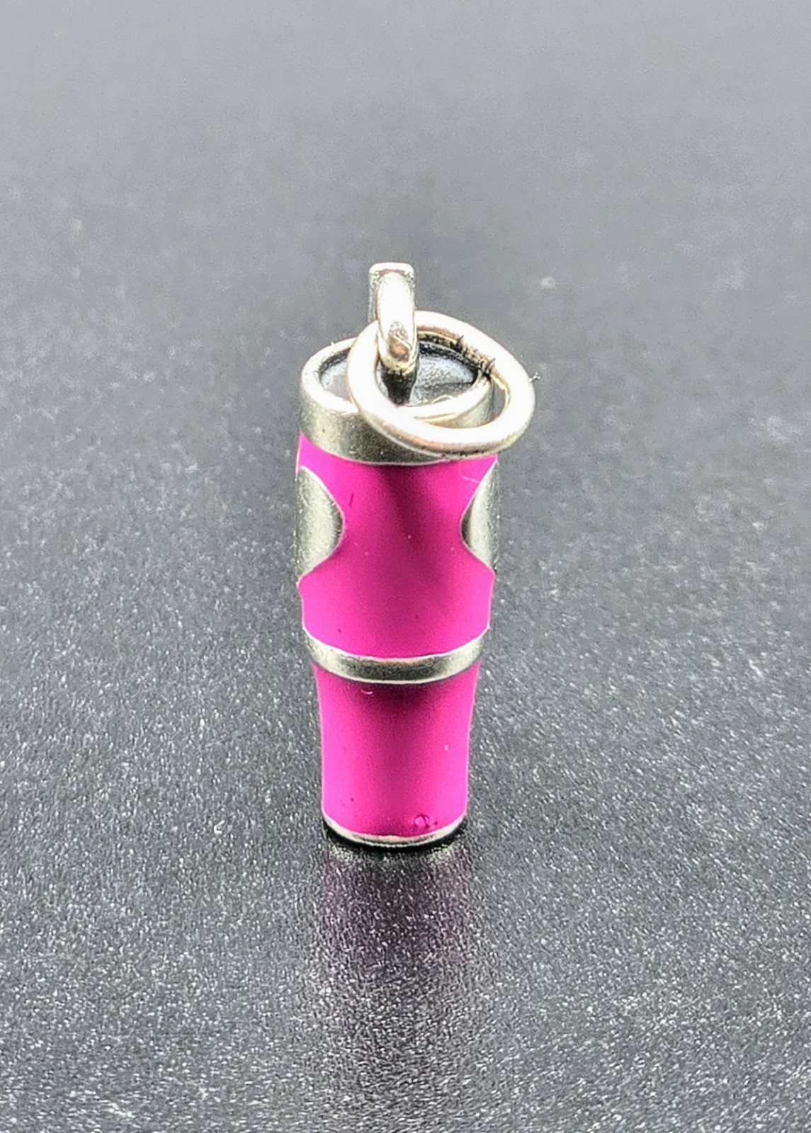 James Avery New Sterling Silver Hot Pink Enamel Love My Cup Charm