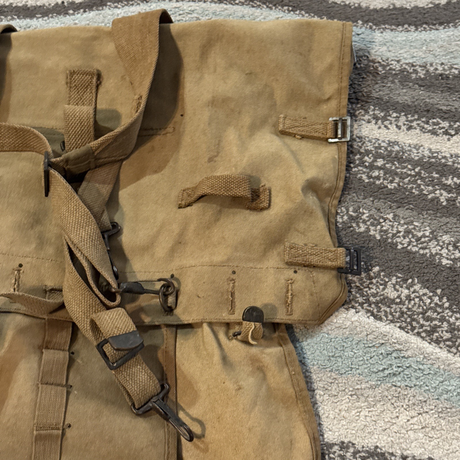 WWI U.S. Army Infantry Haversack Backpack 1917 Original RIA1917