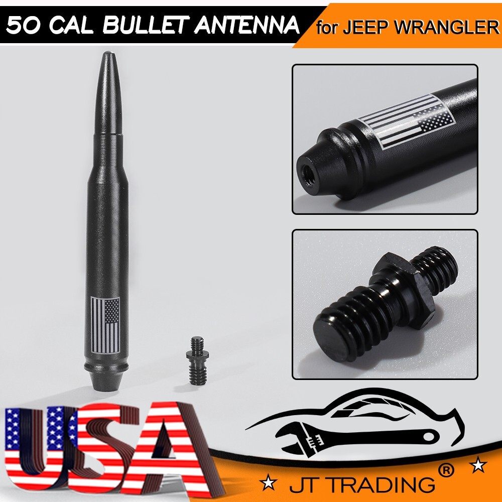 USA Bullet Antenna for 2007-2021 Jeep Wrangler JK JL Rubicon Sahara Gladiator