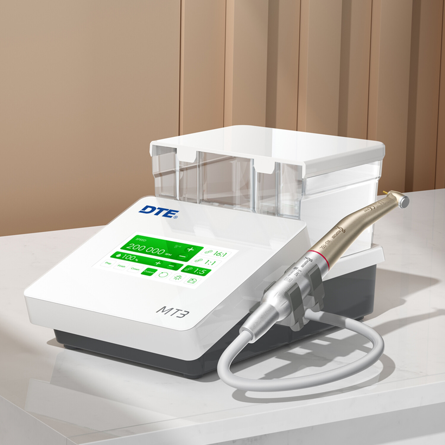 Woodpecker DTE MT2 MT3 Dental Electric Motor + 1:5 Contra Angle Handpiece