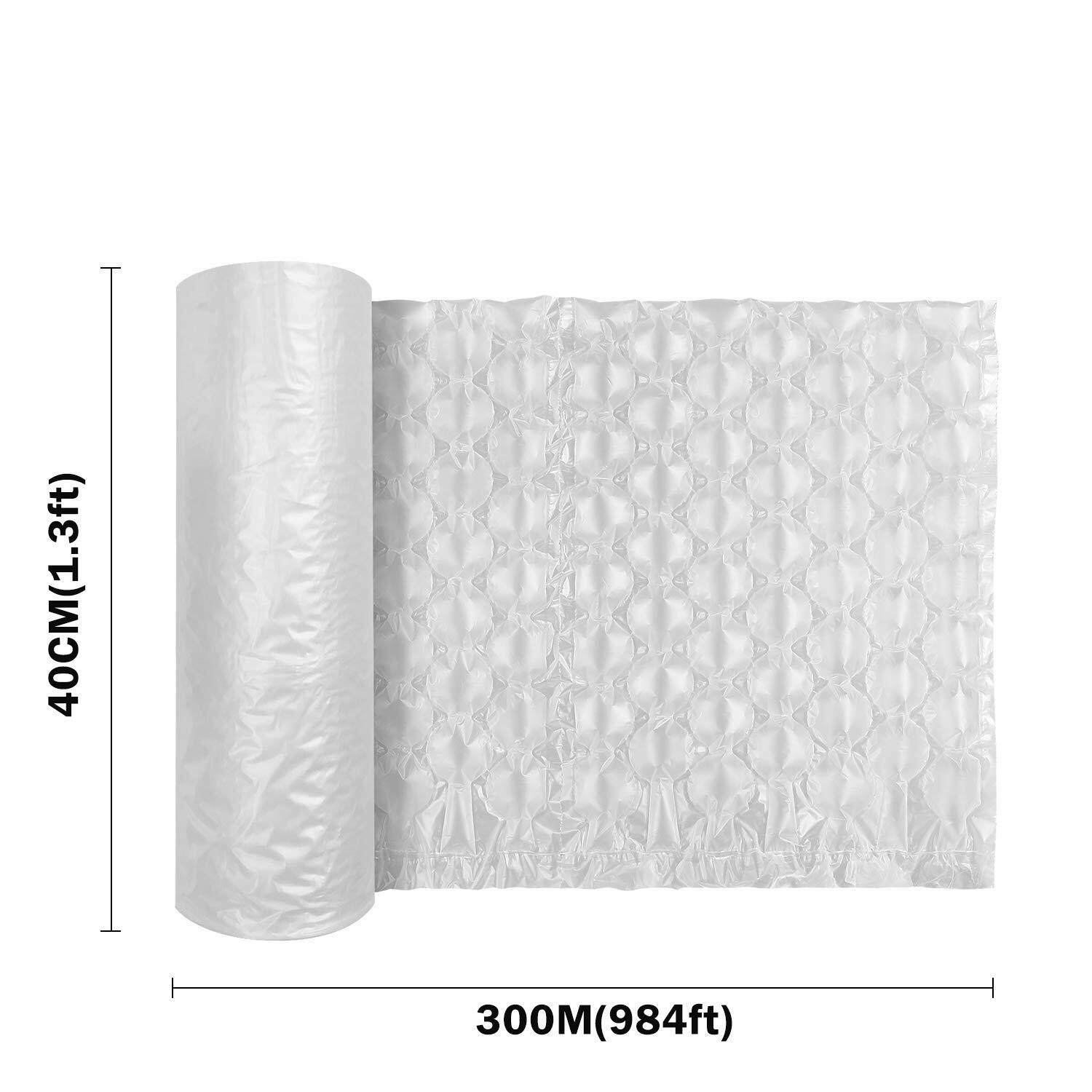 984ft x 16" Air Cushion Machine Film Small Bubble Pillow Packaging Padding Roll