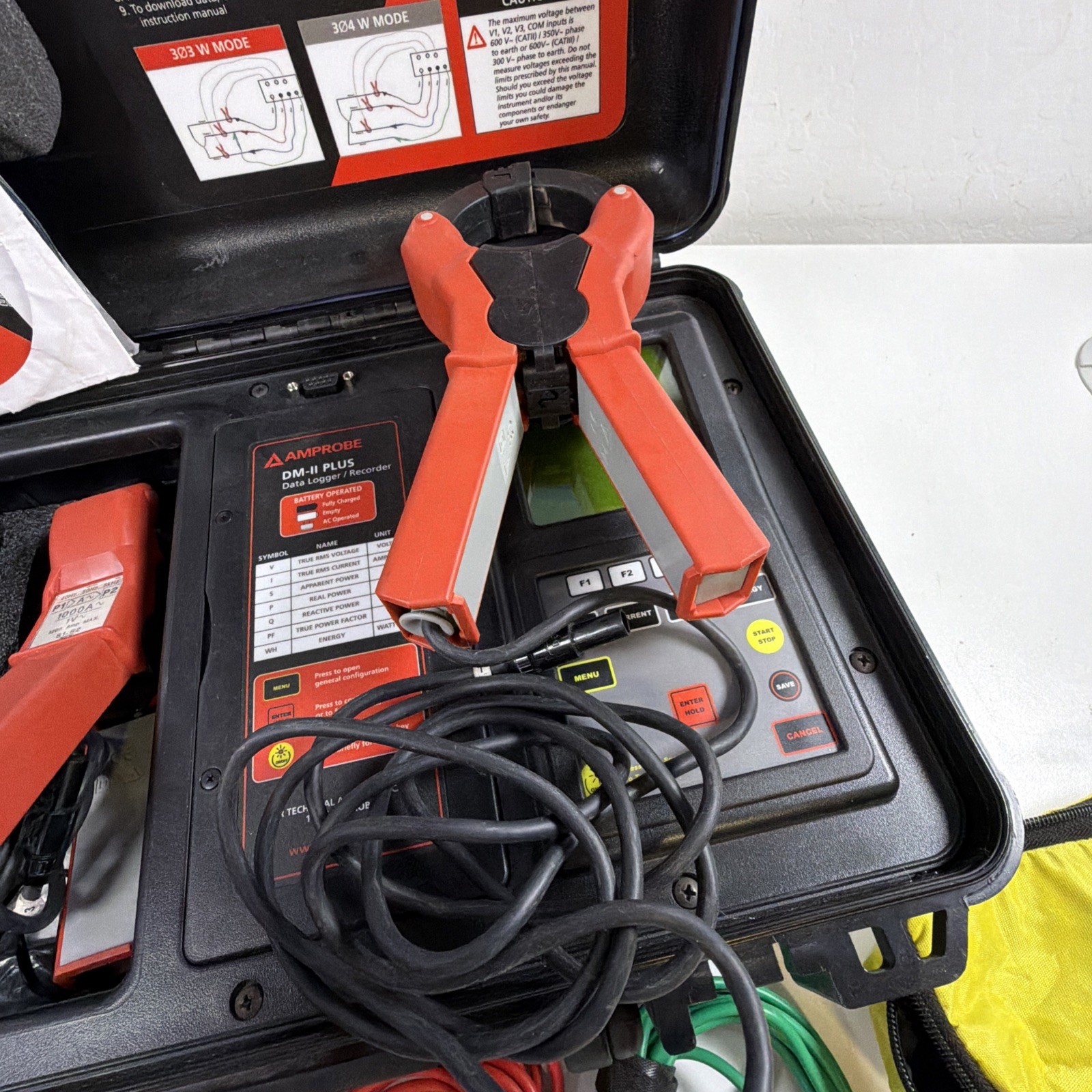 New Amprobe DM-II Plus Data Logger / Recorder Power Supply Probes