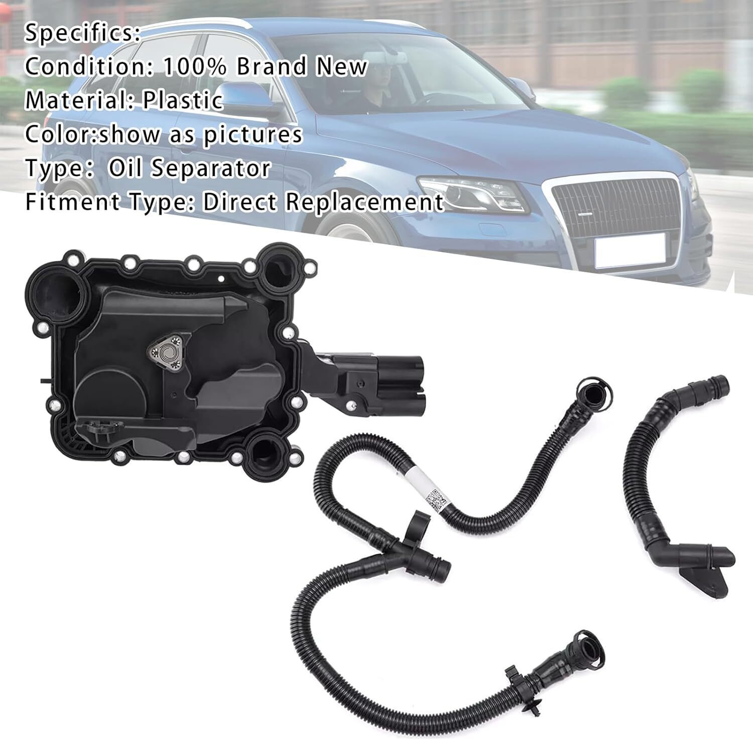 Oil Separator PCV Valve Vent Trim & Hose Tube for Audi Q7 A8 Q5 S4 A6 A7 3.0TFIS