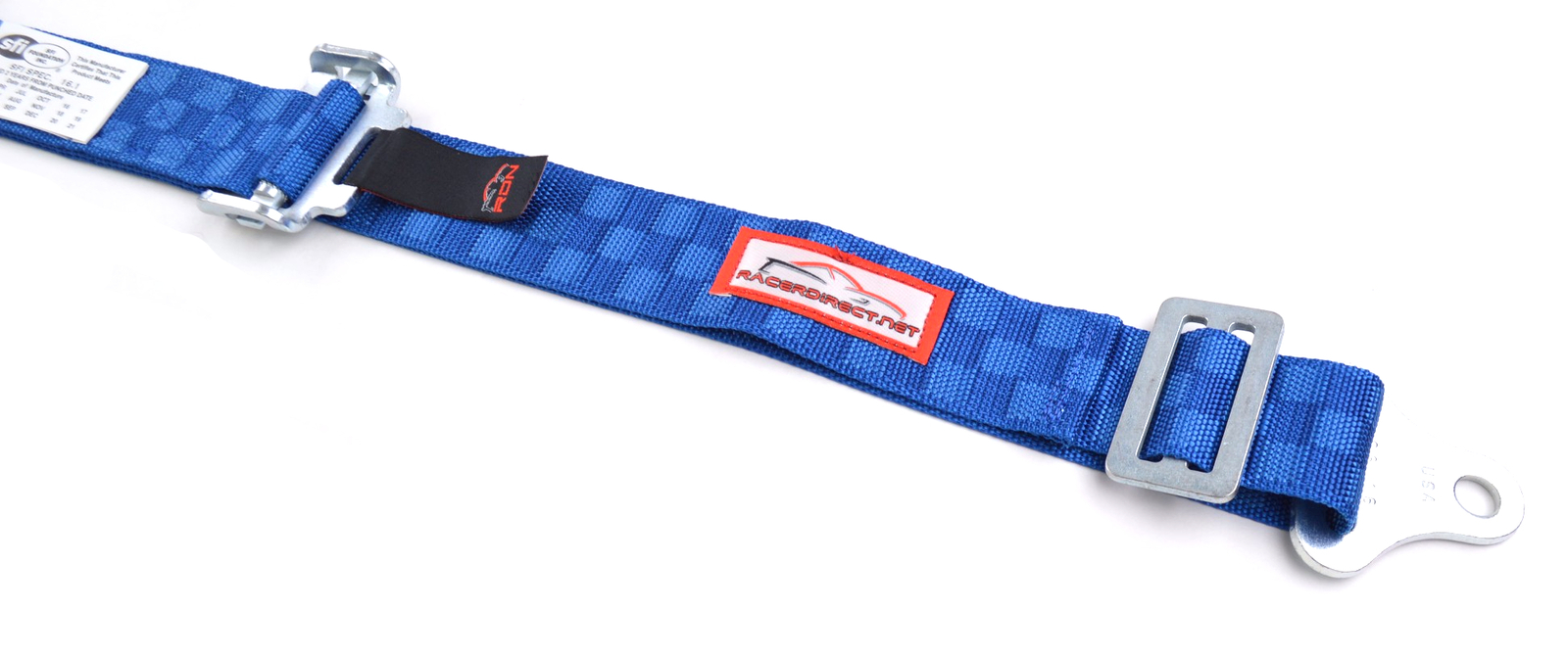 QUARTER MIDGET HARNESS CAM LOCK 2" SFI 16.1 UNIVERSAL V BELT BLUE CHECKERBOARD