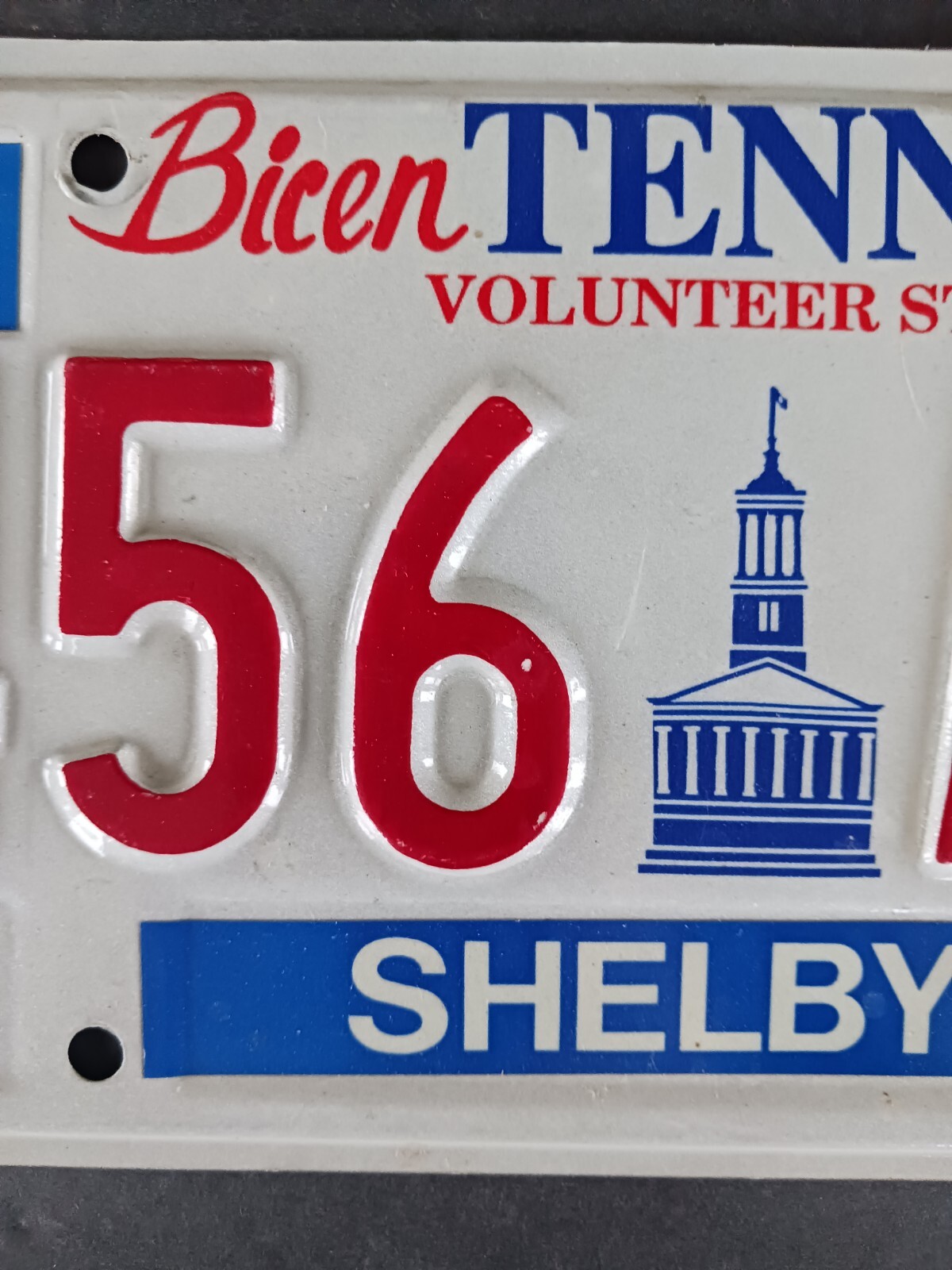 1996 BicenTENNial Tennessee License Plate 456 AVR