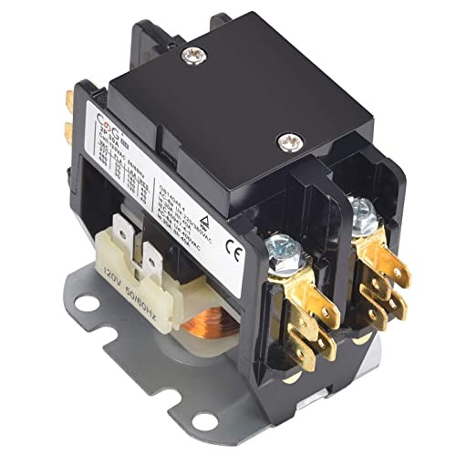 2 Pole Air Conditioner Contactor 30 Amp 120V Coil,Condenser 2P 30A 120V