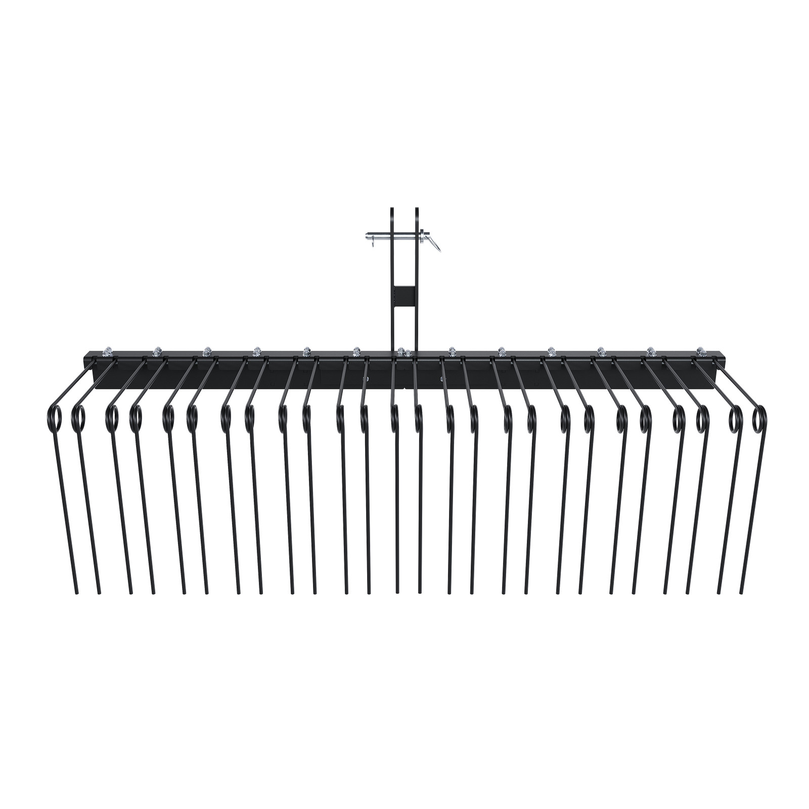 3 Point 60" Pine Straw Rake Landscape Rake For Cat0 Cat1 Tractor Attachment