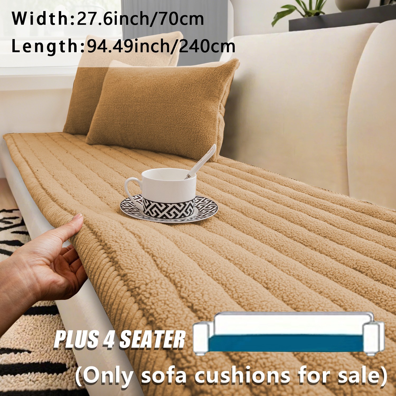 Lambskin super soft plush sofa cover, anti-slip sofa cover, protective cover