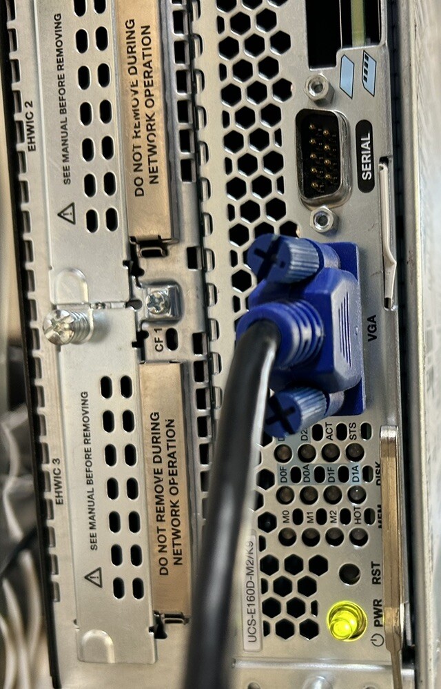 Cisco UCS-E160D-M2/K9 V01 HDD 32GB RAM w/ Xeon E5-2418L V2 @ 2.00 GHz